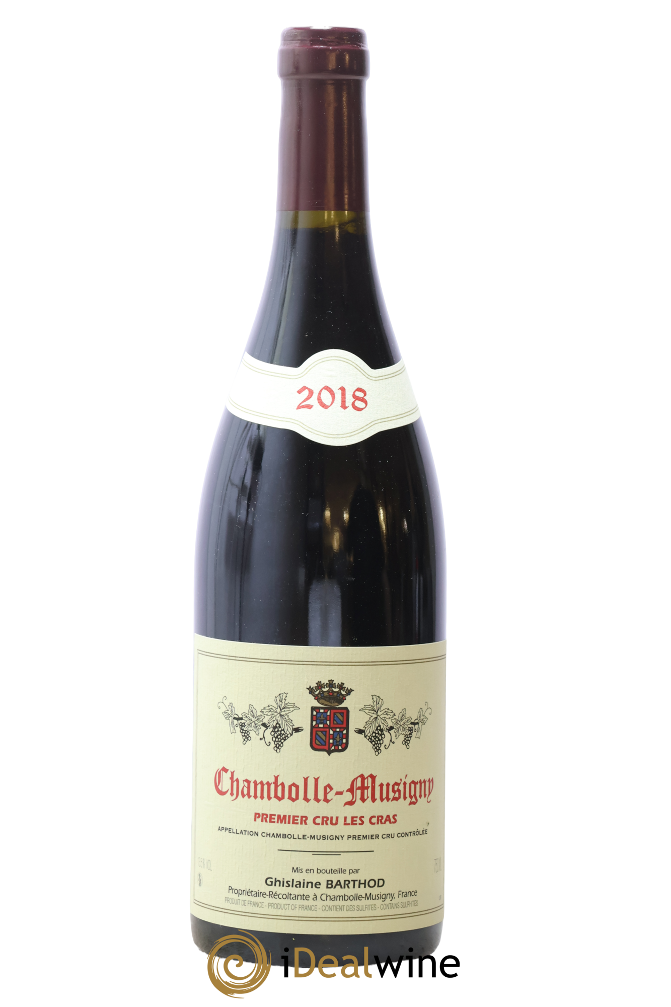 Chambolle-Musigny 1er Cru Les Cras Ghislaine Barthod 2018 - Lot of 1 bottle - 0