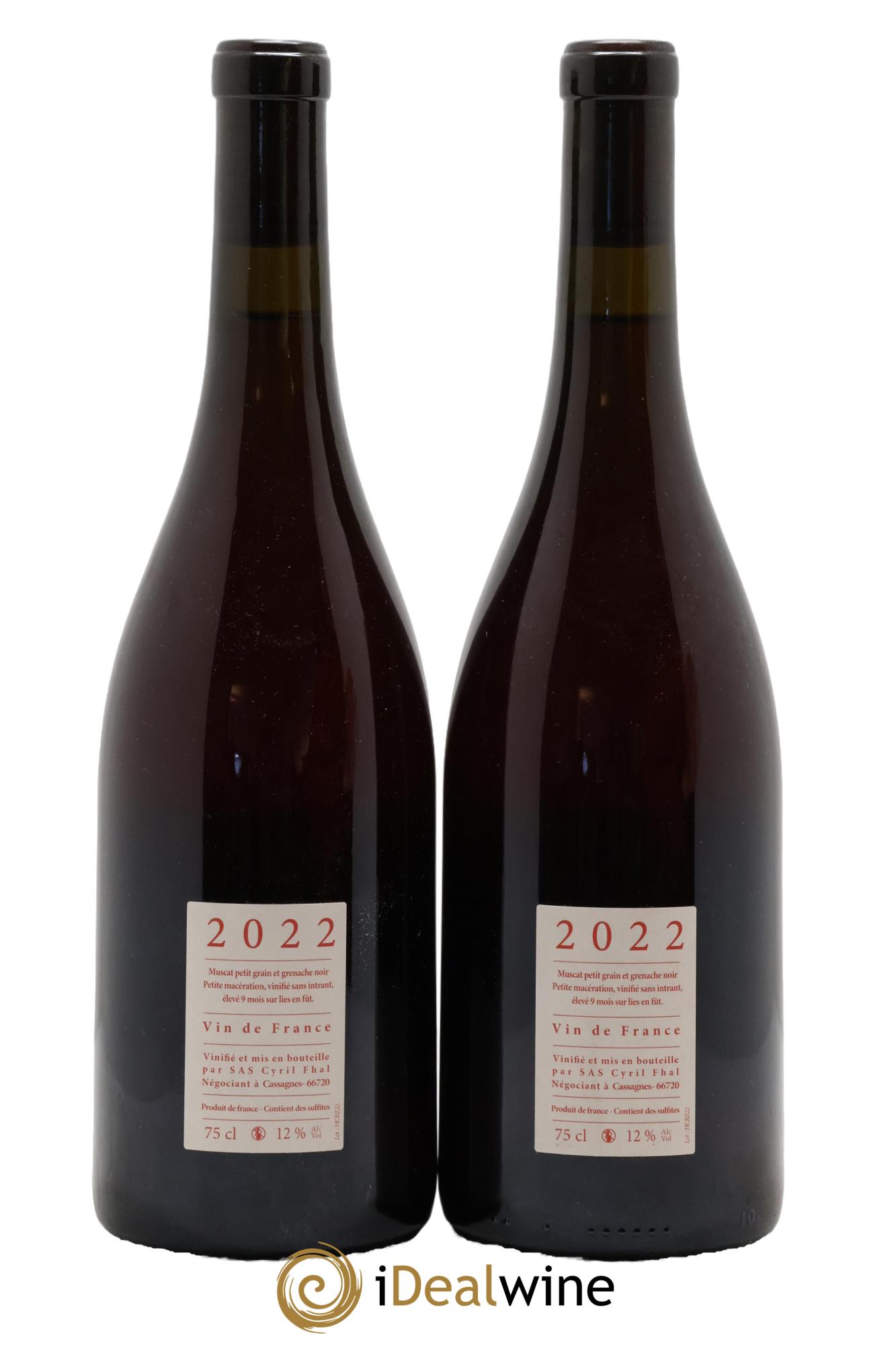 Vin de France Le Rouge Et Le Blanc Cyril Fhal 2022 - Posten von 2 Flaschen - 1