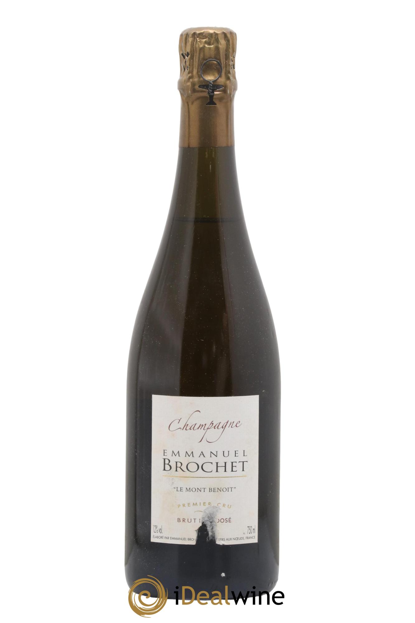 Champagne Premier Cru Non Dosé Le Mont Benoît Emmanuel Brochet - Lotto di 1 bottiglia - 0