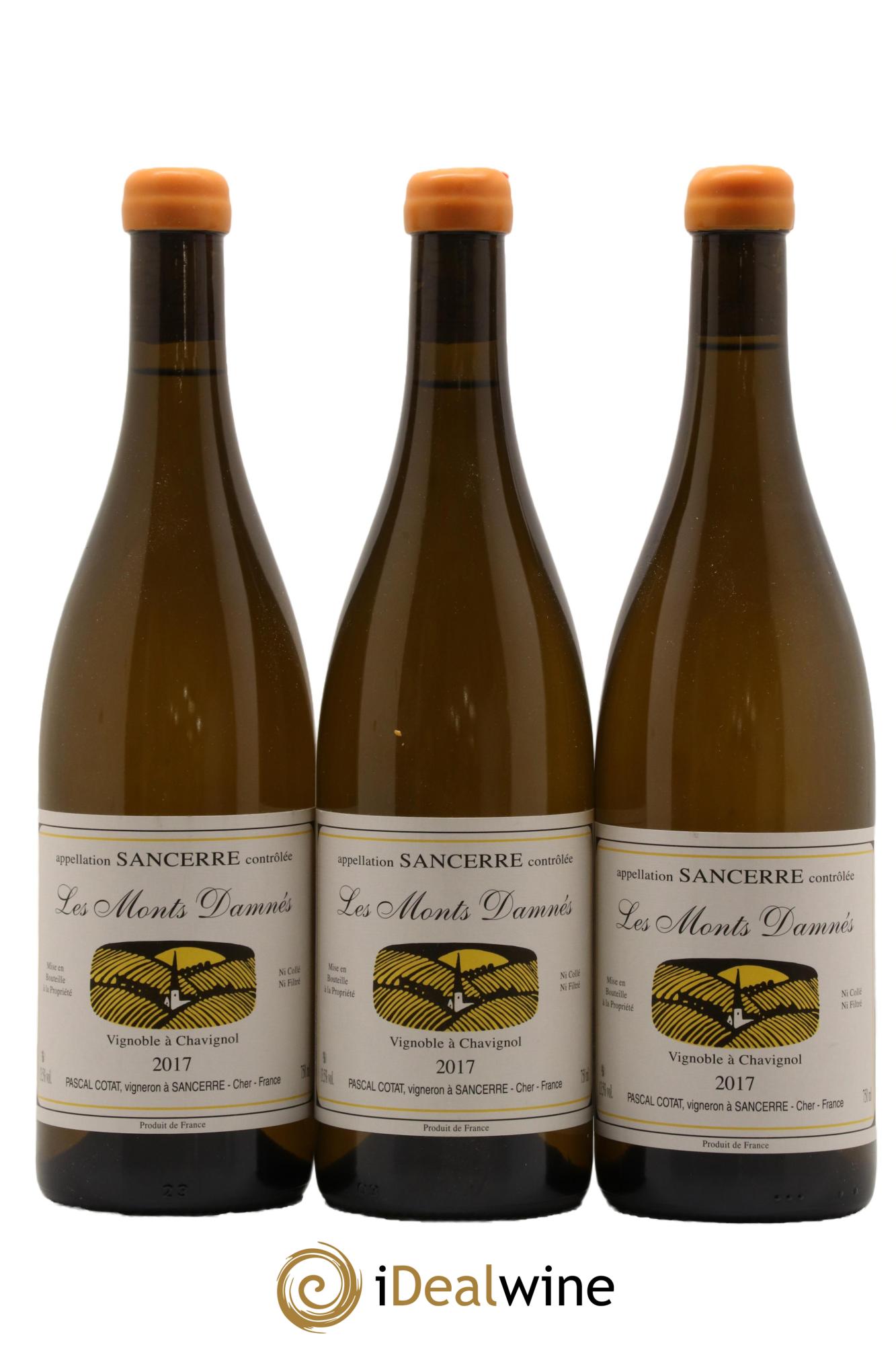 Sancerre Les Monts Damnés Pascal Cotat 2017 - Lot de 3 bouteilles - 0
