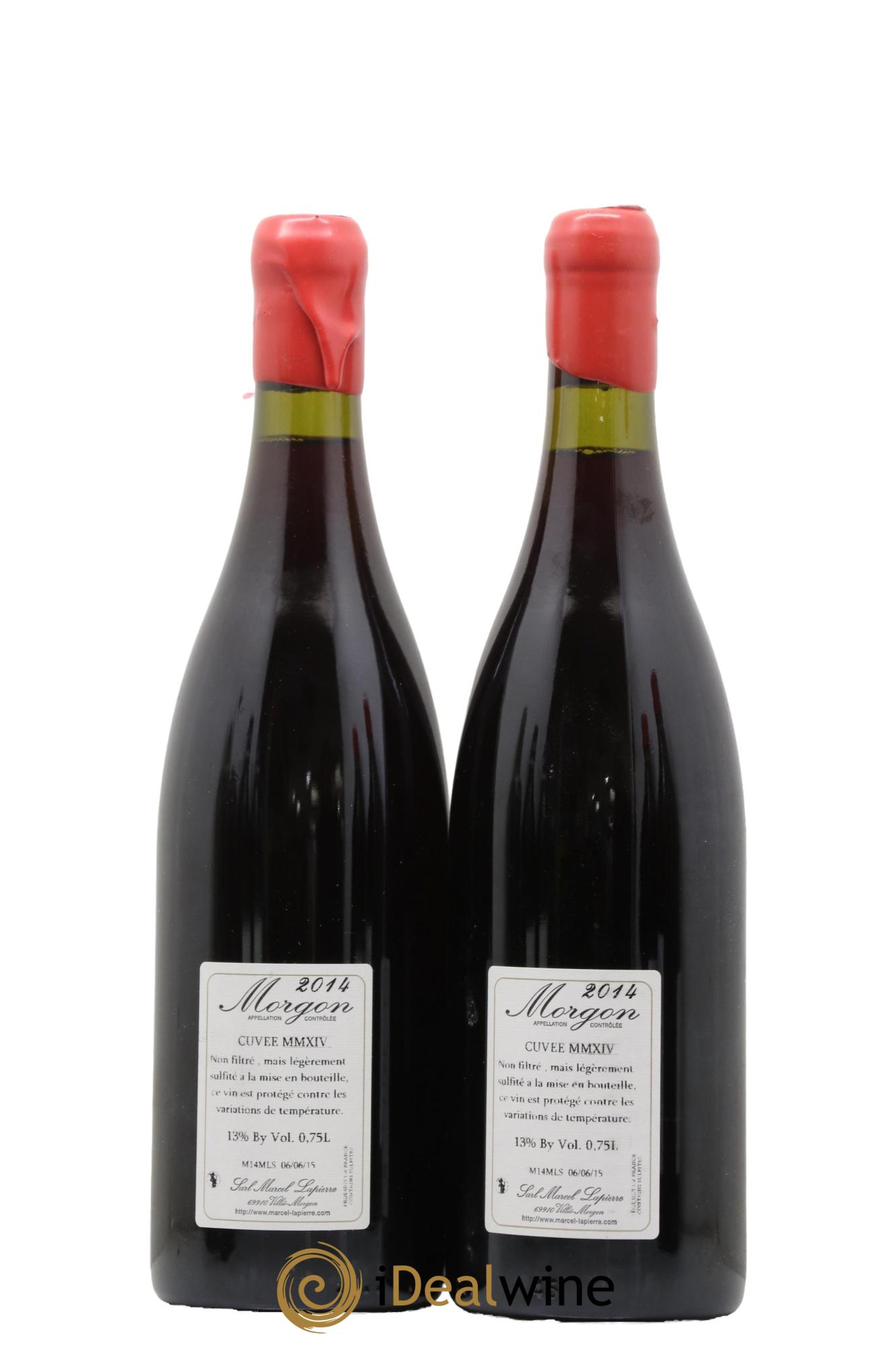Morgon Cuvée Marcel Lapierre Marcel Lapierre (Domaine) 2014 - Lot de 2 bouteilles - 1