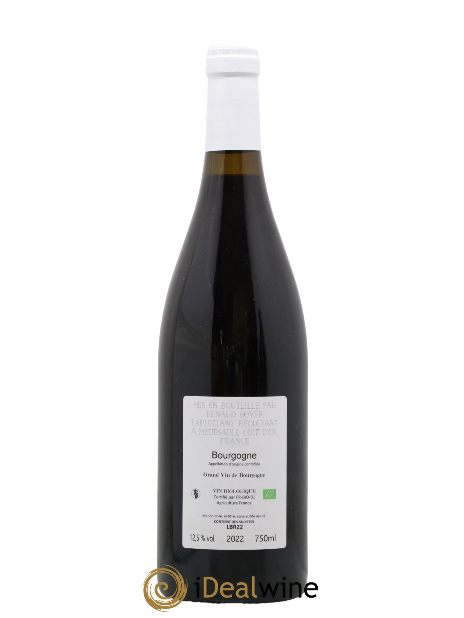 Bourgogne Les Riaux Renaud Boyer 2022 - Lot de 1 bouteille - 1