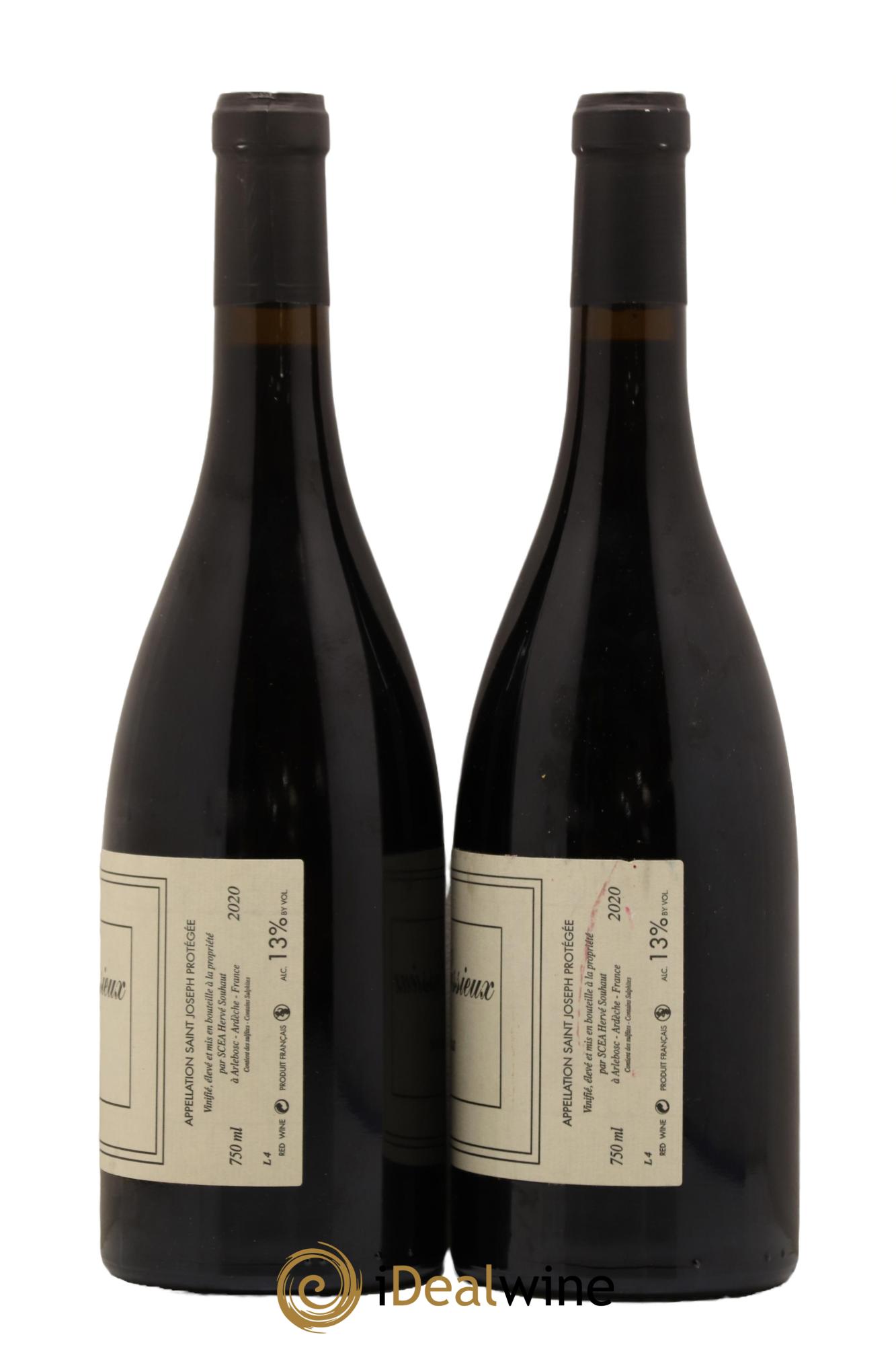 Saint-Joseph Clos des Cessieux Hervé Souhaut - Domaine Romaneaux-Destezet 2020 - Lot de 2 bouteilles - 1