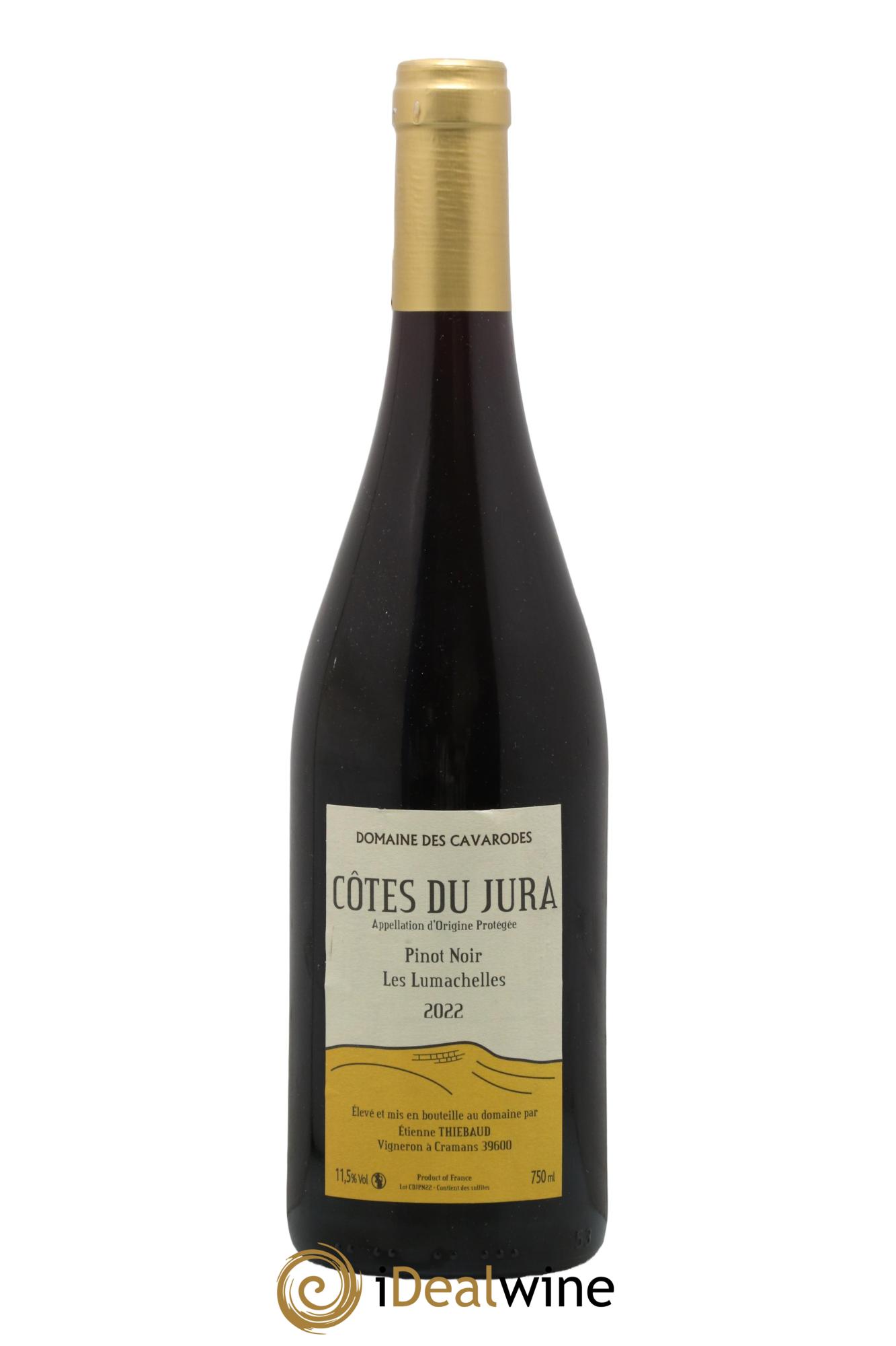 Côtes du Jura Pinot Noir Les Lumachelles Cavarodes (Domaine des) - Etienne Thiébaud 2022 - Lot de 1 bouteille - 0