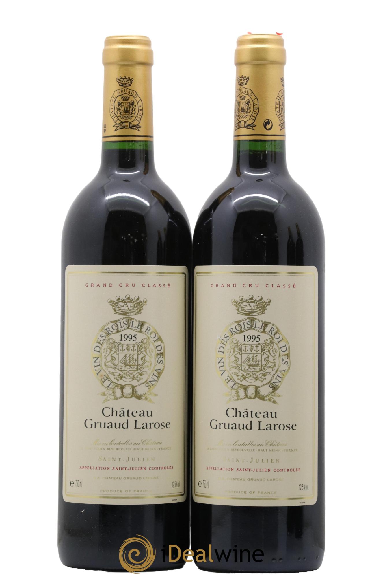 Château Gruaud Larose 2ème Grand Cru Classé 1995 - Lot de 2 bouteilles - 0