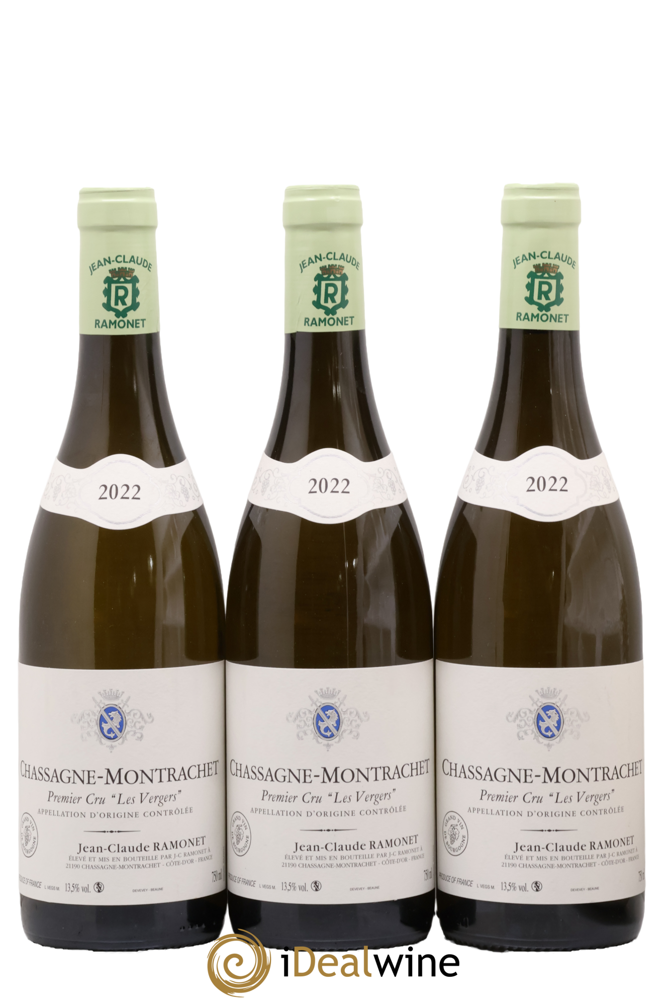 Chassagne-Montrachet 1er Cru Les Vergers Ramonet (Domaine) 2022 - Posten von 3 Flaschen - 0