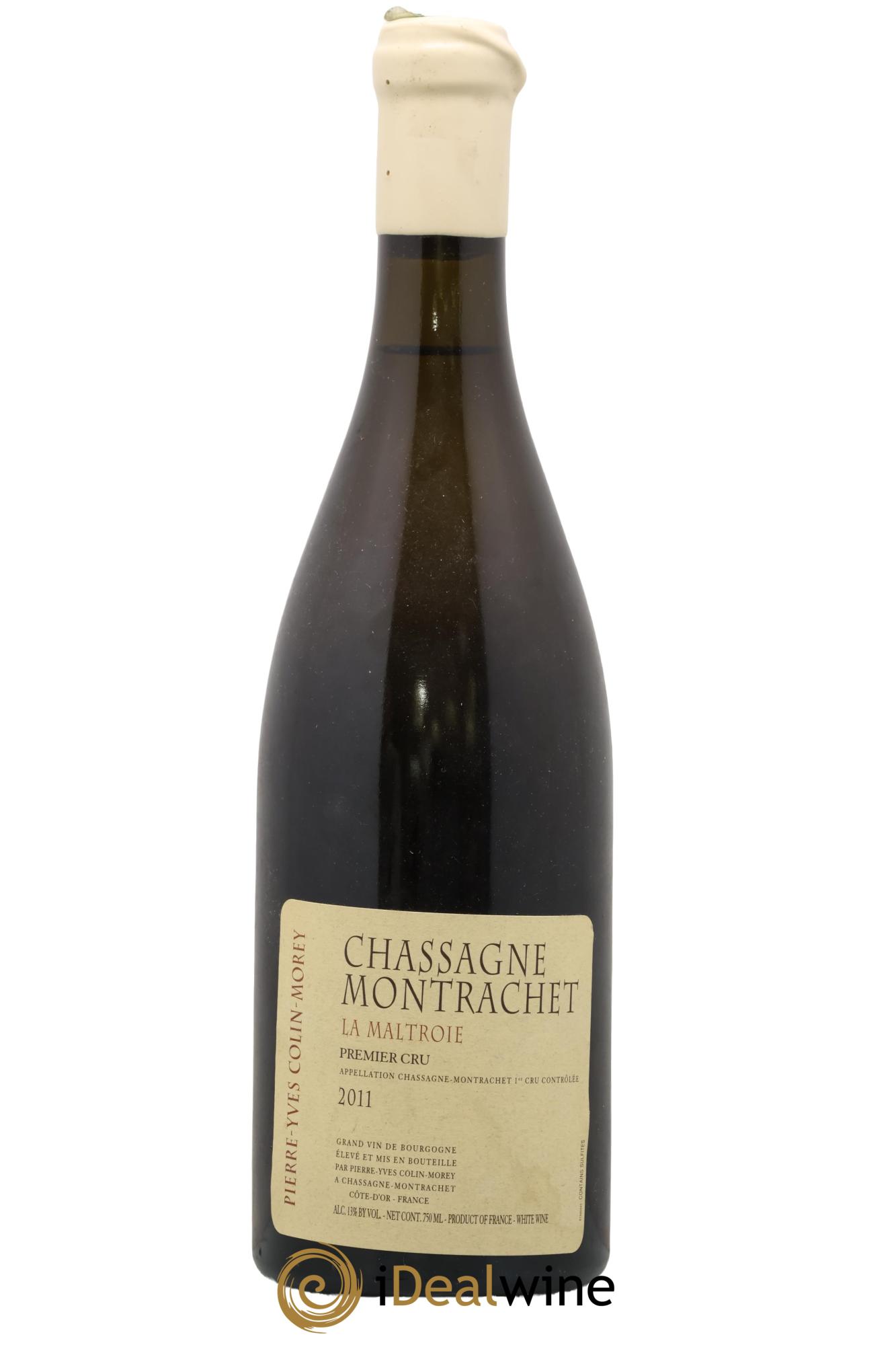 Chassagne-Montrachet 1er Cru La Maltroie Pierre-Yves Colin Morey 2011 - Lote de 1 botella - 0