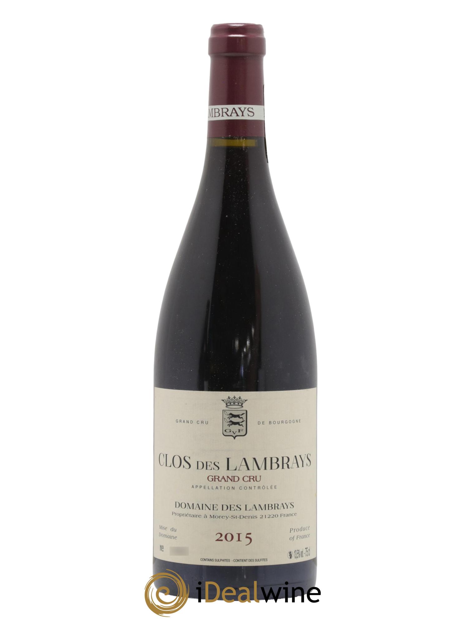 Clos des Lambrays Grand Cru Domaine des Lambrays 2015 - Lot de 1 bouteille - 0