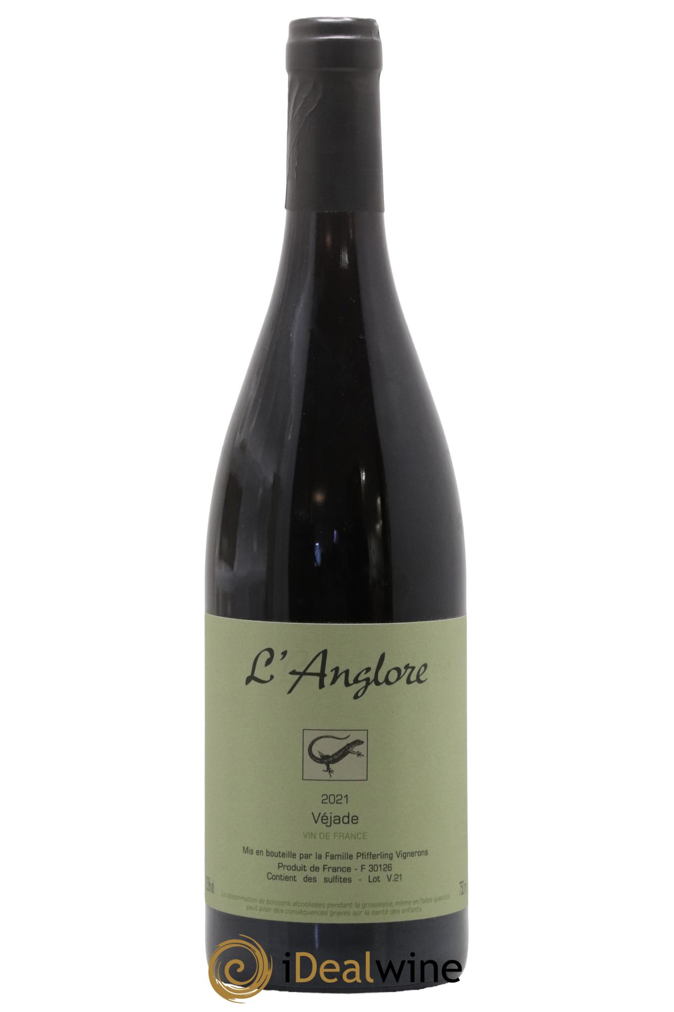 Vin de France Véjade L'Anglore 2021 - Lot de 1 bouteille - 0