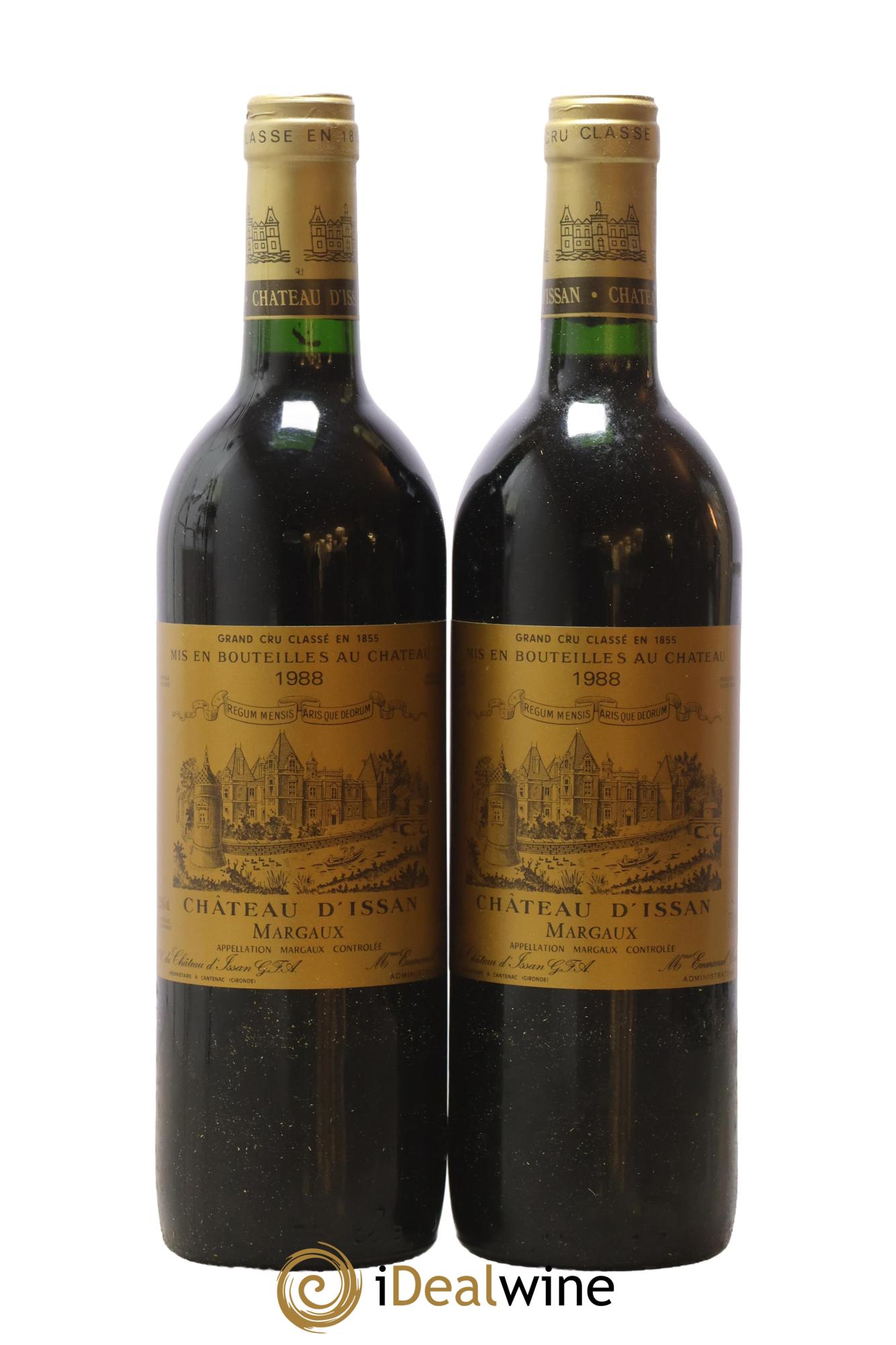 Château d'Issan 3ème Grand Cru Classé 1988 - Lot of 2 bottles - 0