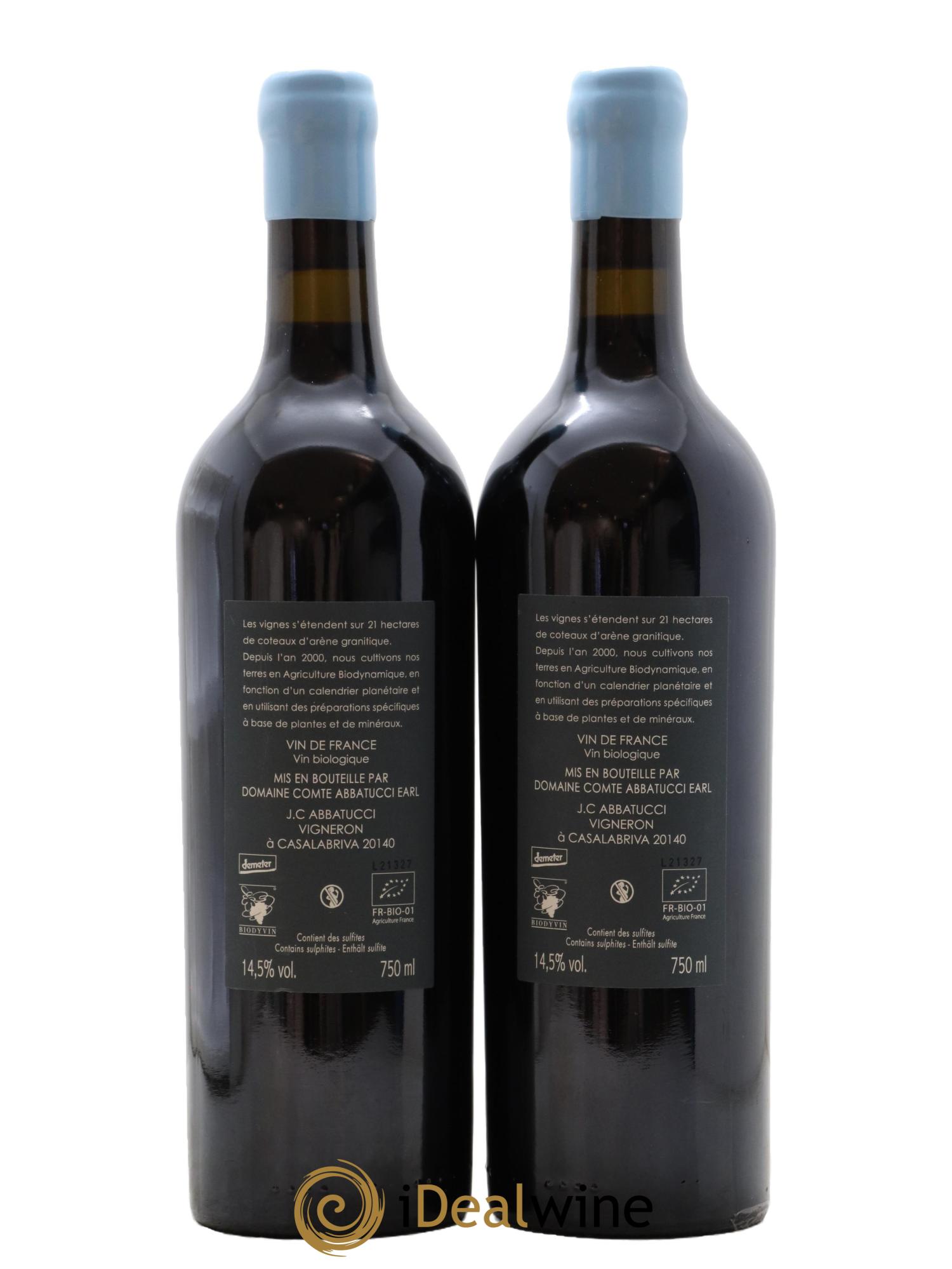 Vin de Corse Valle di Mare Comte Abbatucci (Domaine) 2021 - Lot de 2 bouteilles - 1