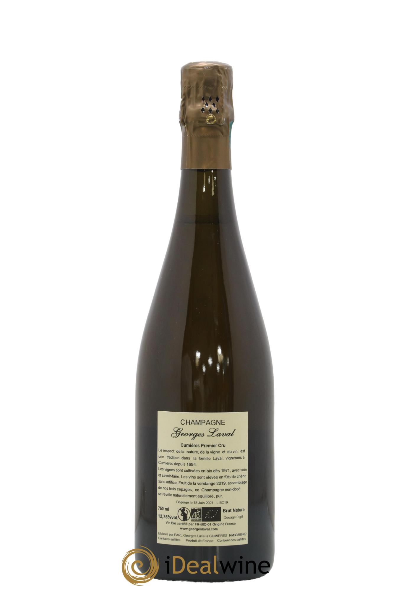 Cumières 1er Cru Brut Nature Georges Laval 2019 - Lot of 1 bottle - 1