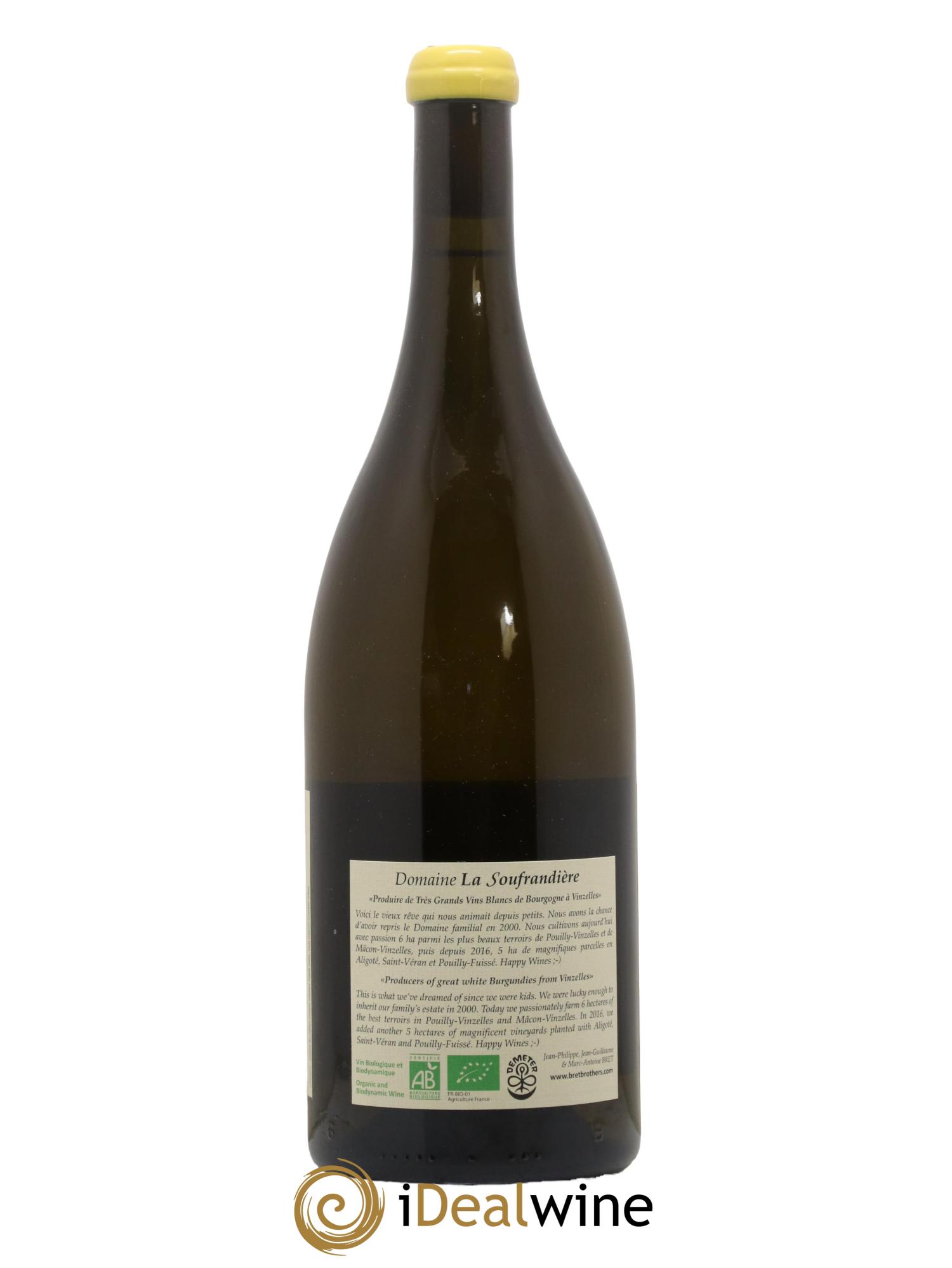 Pouilly-Vinzelles Les Quarts Cuvée Zen La Soufrandière - Bret Brothers 2022 - Lot de 1 magnum - 1