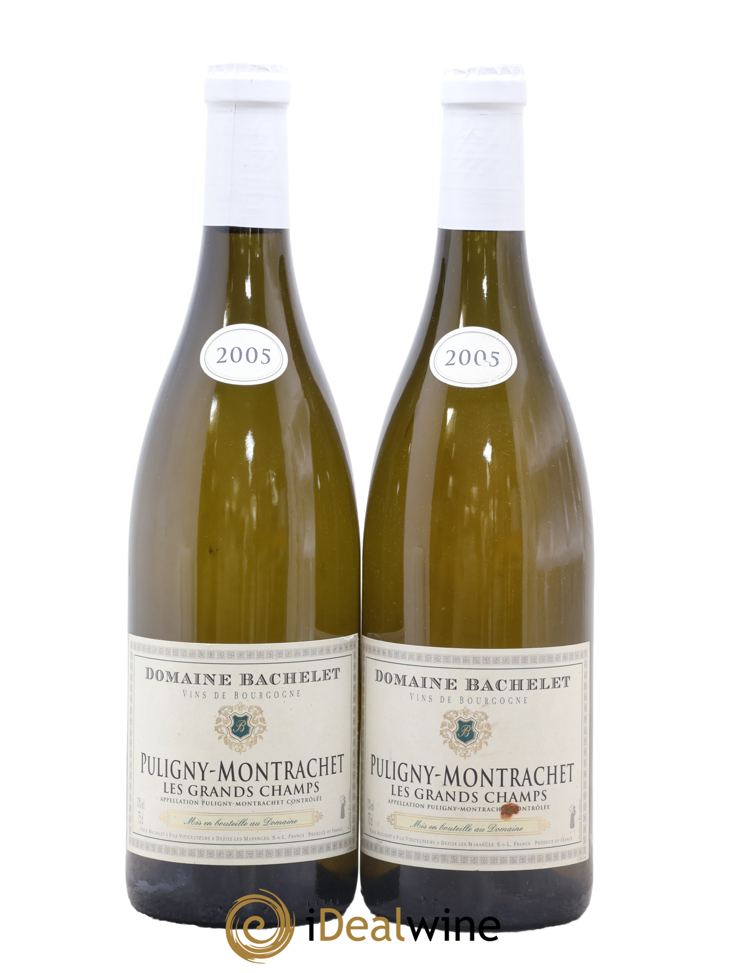 Puligny-Montrachet Les Grands Champs Domaine Bachelet 2005 - Lot de 2 bouteilles - 0