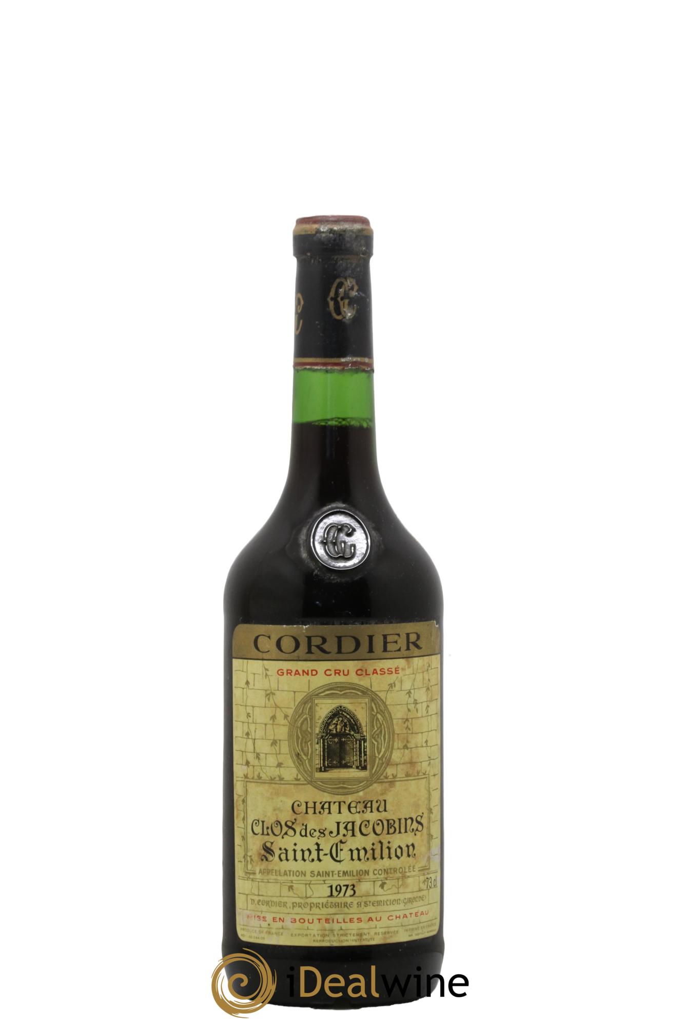 Château Clos des Jacobins Grand Cru Classé 1973 - Lot de 1 bouteille - 0