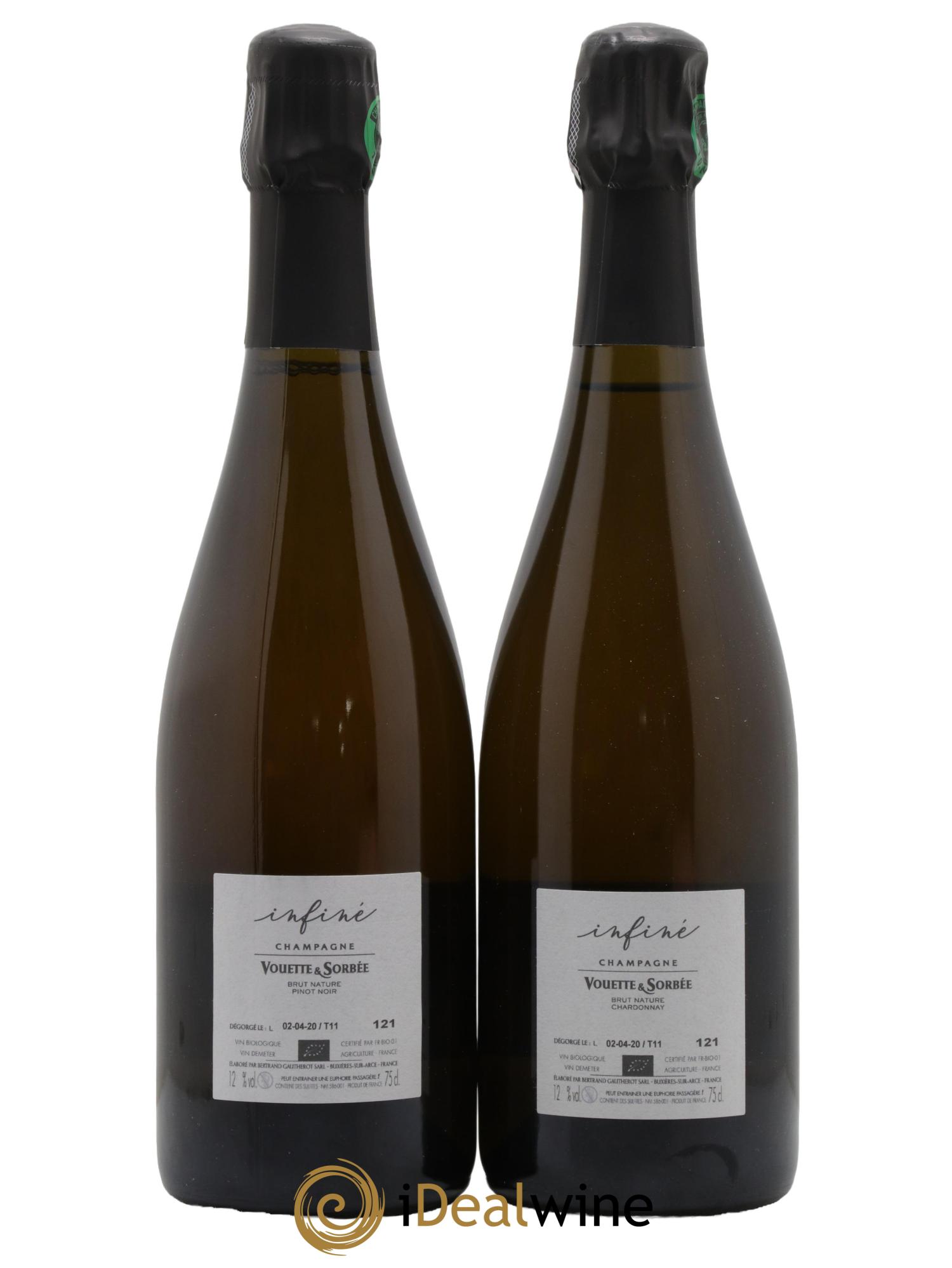 Infiné Vouette et Sorbée Infiné Vouette et Sorbée 2011 - Lot de 2 bouteilles - 1