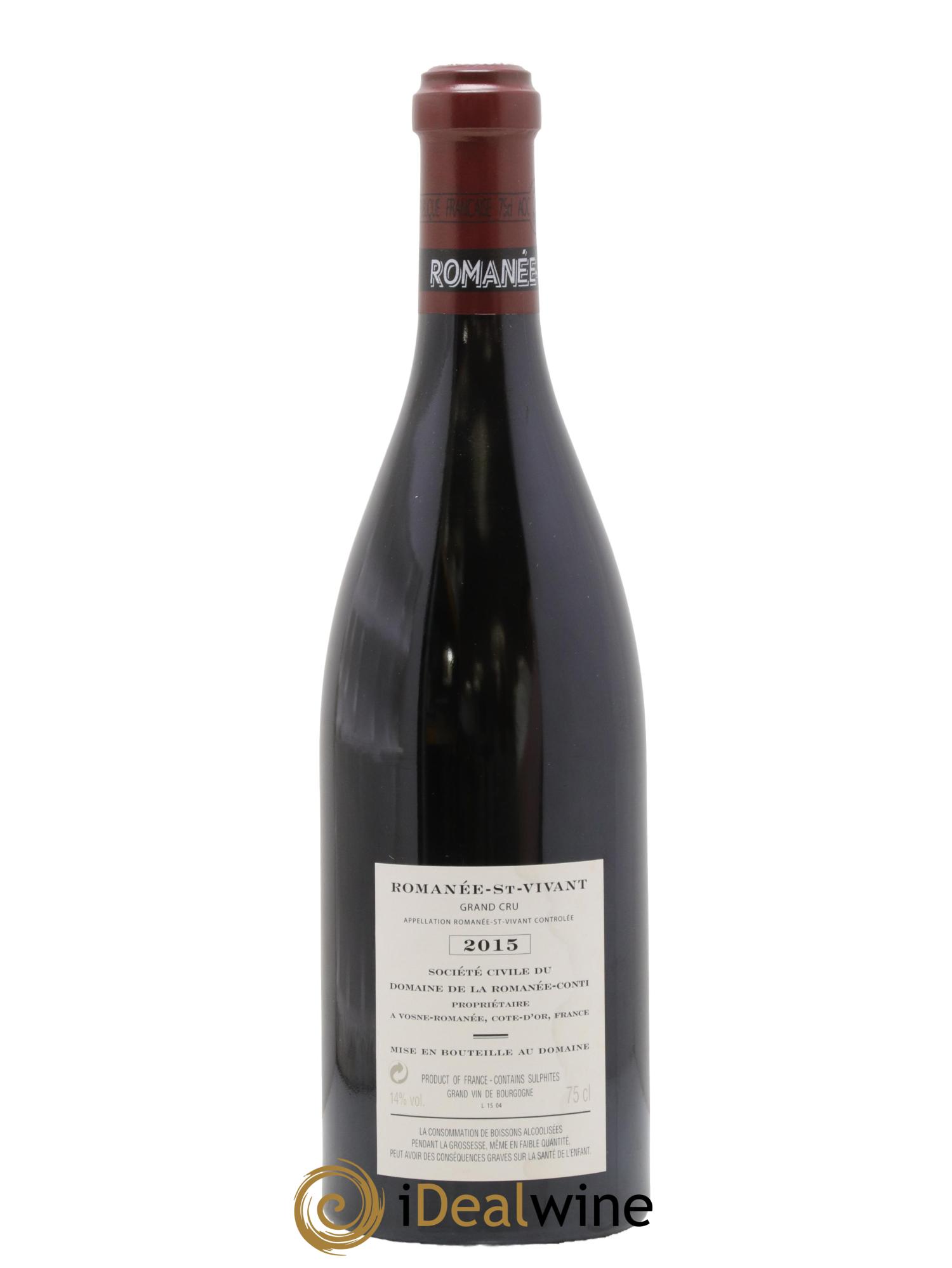 Romanée-Saint-Vivant Grand Cru Domaine de la Romanée-Conti 2015 - Posten von 1 Flasche - 1
