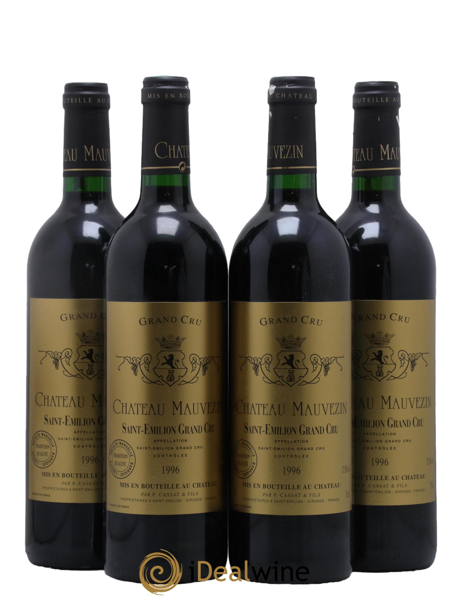 Château Mauvezin 1996 - Lot de 4 bouteilles - 0