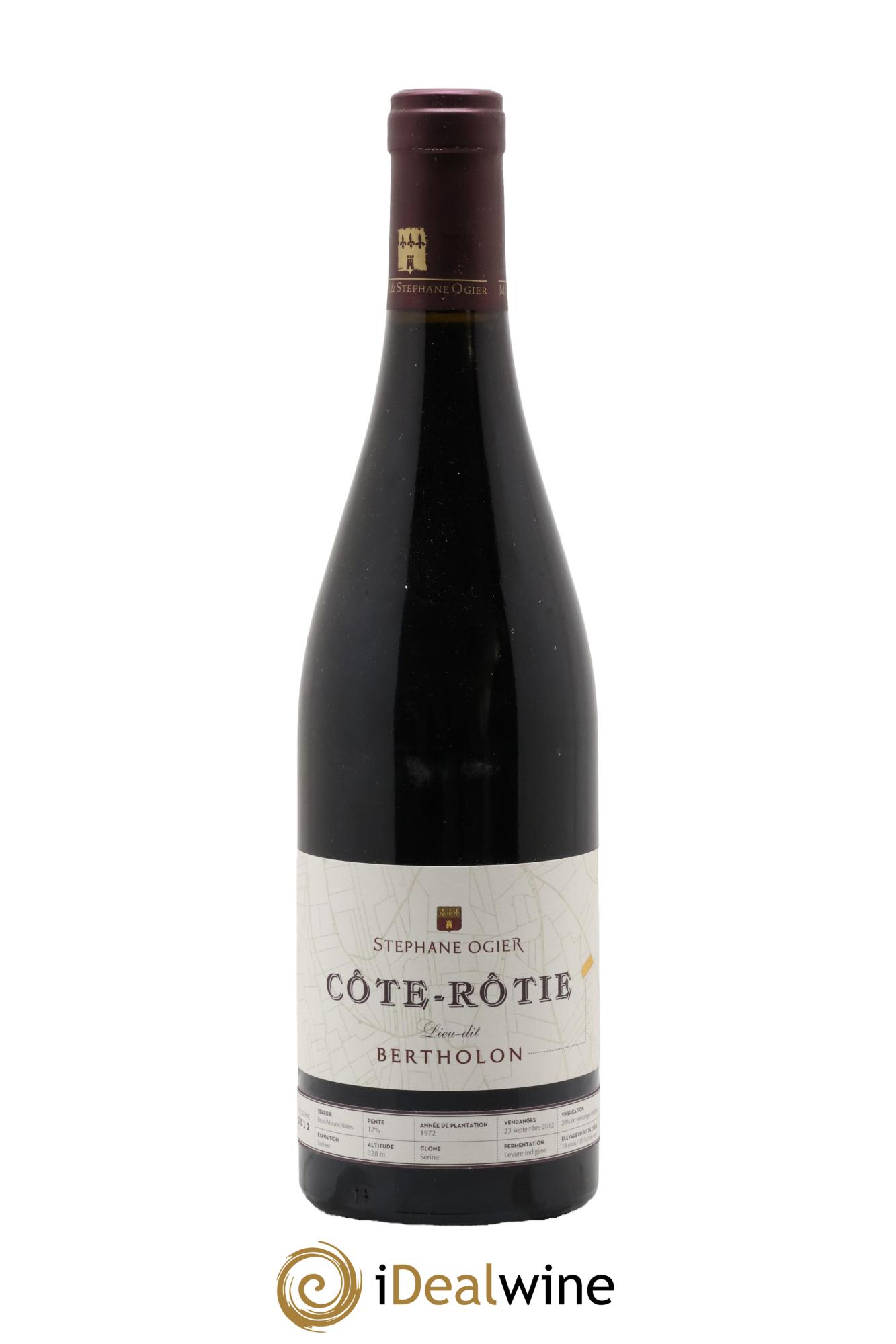 Côte-Rôtie Bertholon Stéphane Ogier 2012 - Lot de 1 bouteille - 0