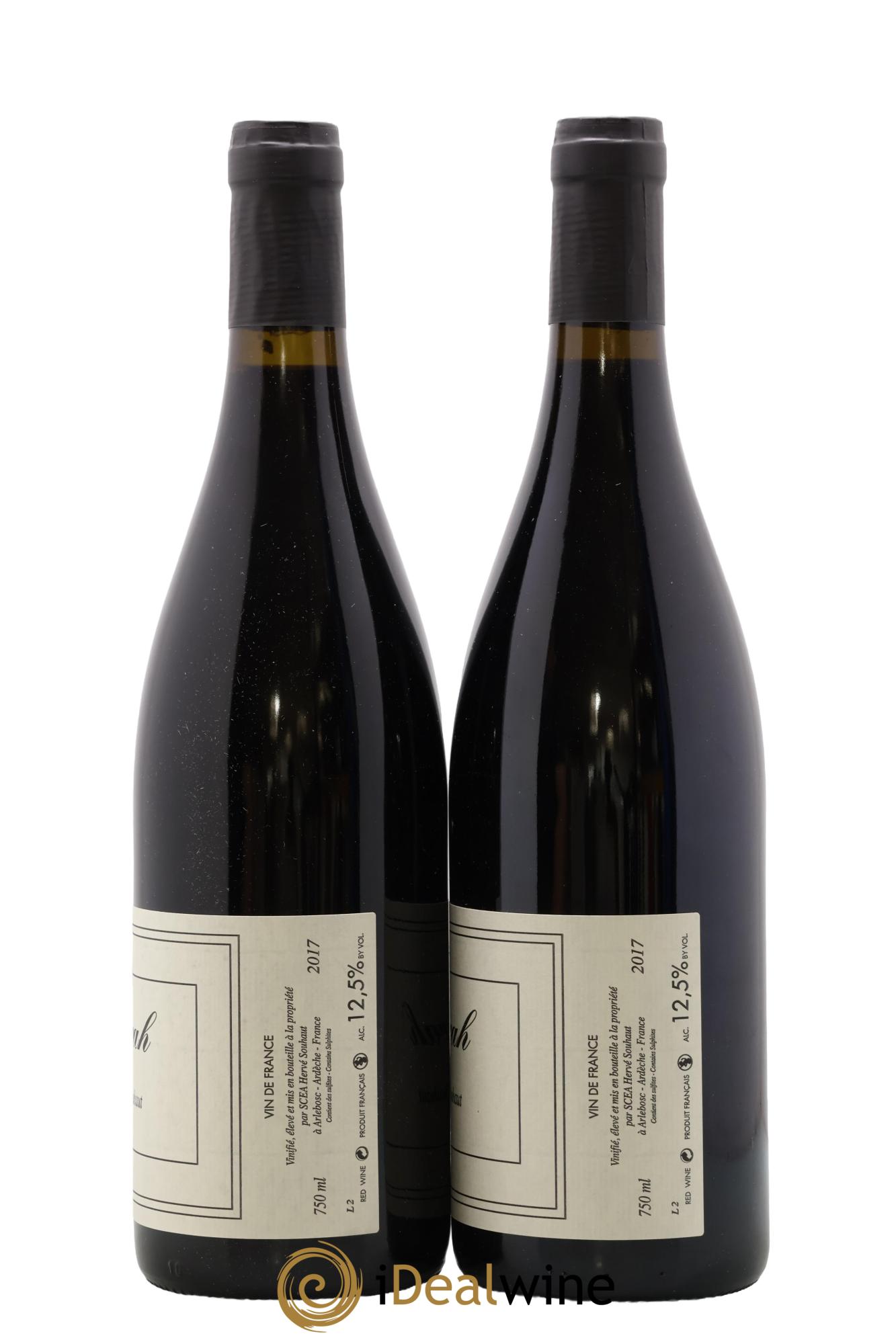 Vin de France Syrah Hervé Souhaut - Domaine Romaneaux-Destezet 2017 - Lot de 2 bouteilles - 1