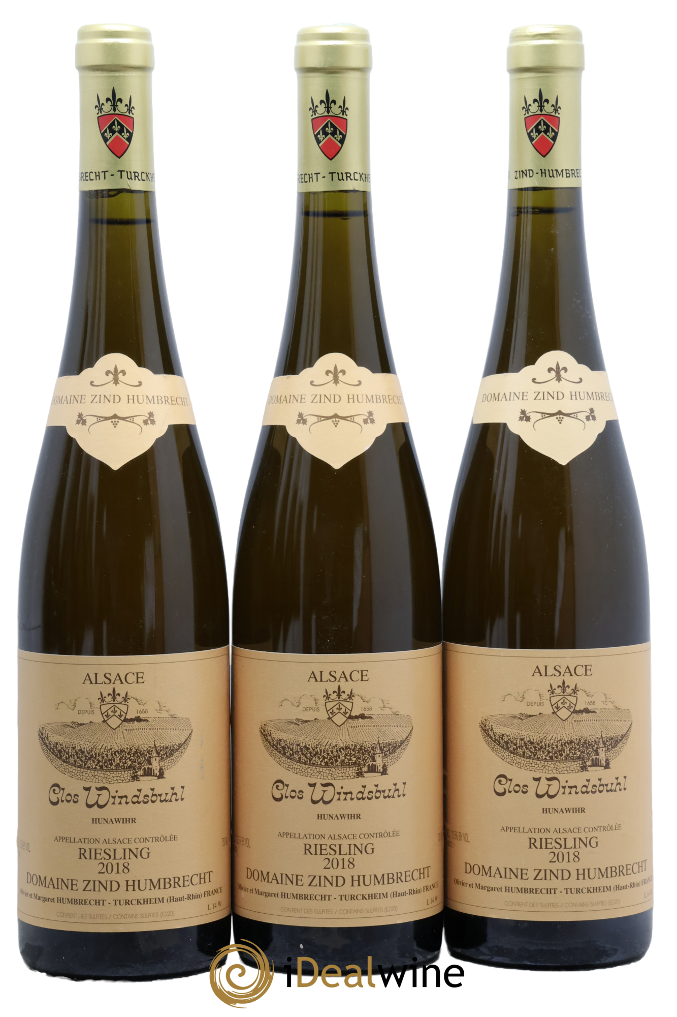 Alsace Riesling Clos Windsbuhl Zind-Humbrecht (Domaine) 2018 - Lot de 3 bouteilles - 0