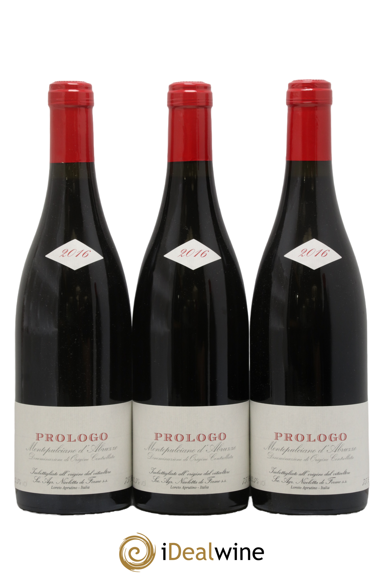 Montepulciano d'Abruzzo Prologo De Fermo 2016 - Lot of 3 bottles - 0