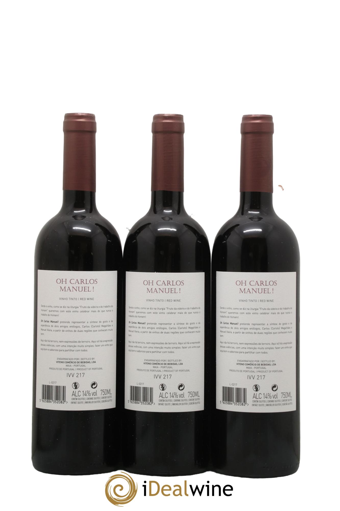 Portugal Oh Carlos Manuel Viteno Comercio De Bebidas 2017 - Lot of 3 bottles - 1