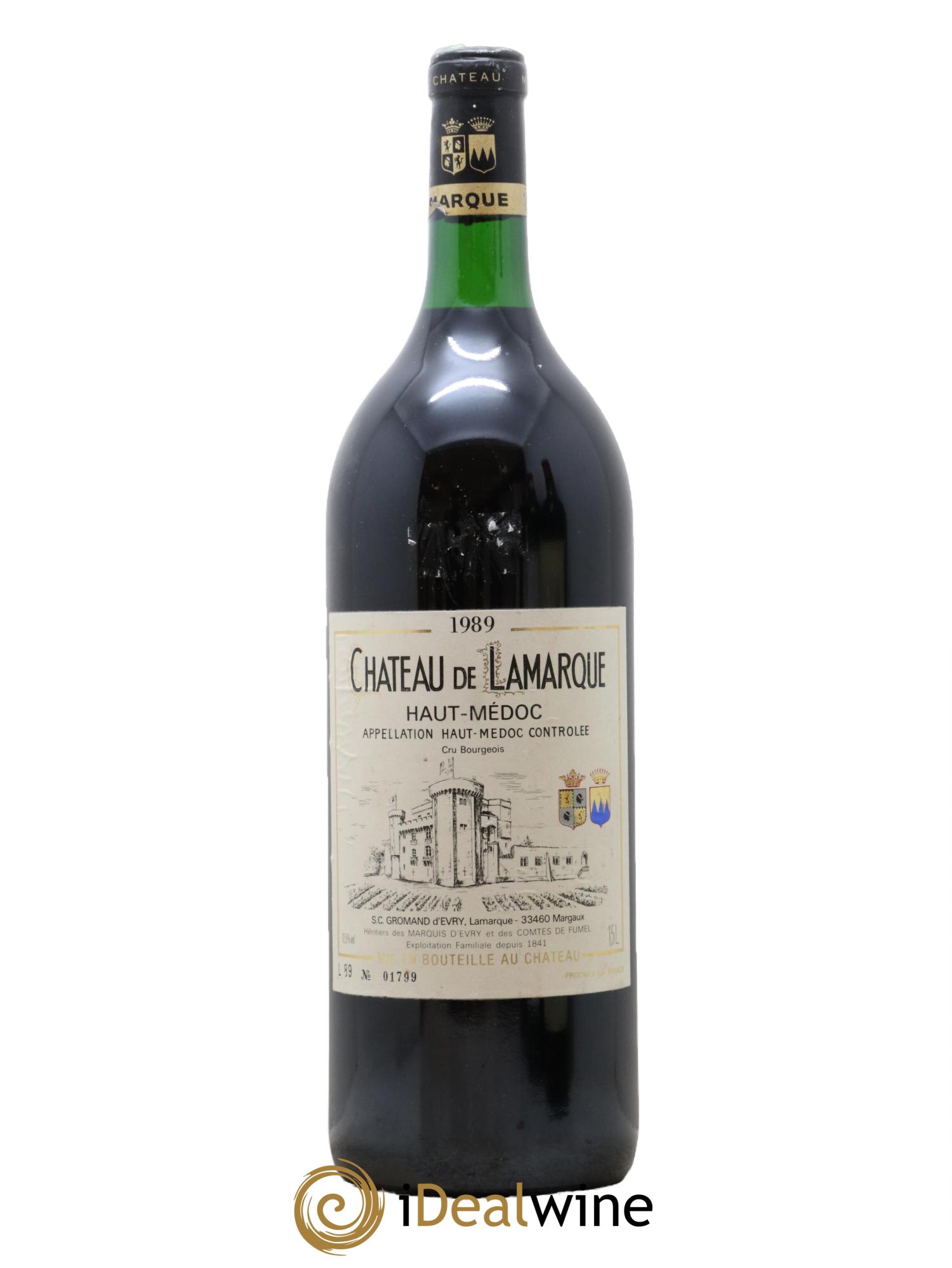 Château de Lamarque Cru Bourgeois 1989 - Lot de 1 magnum - 0