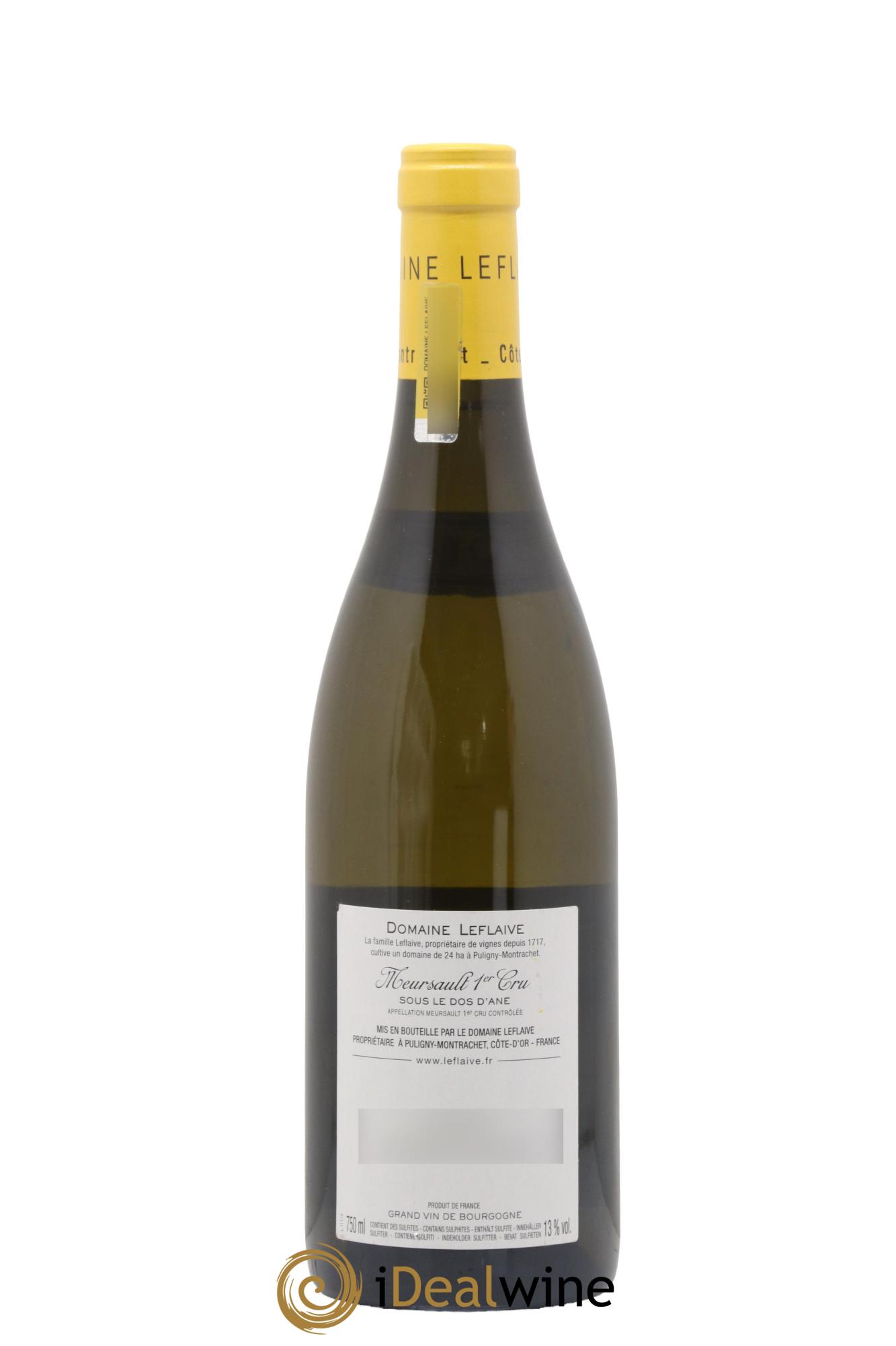 Meursault 1er Cru Sous le Dos d'Ane Leflaive (Domaine) 2014 - Lot of 1 bottle - 1