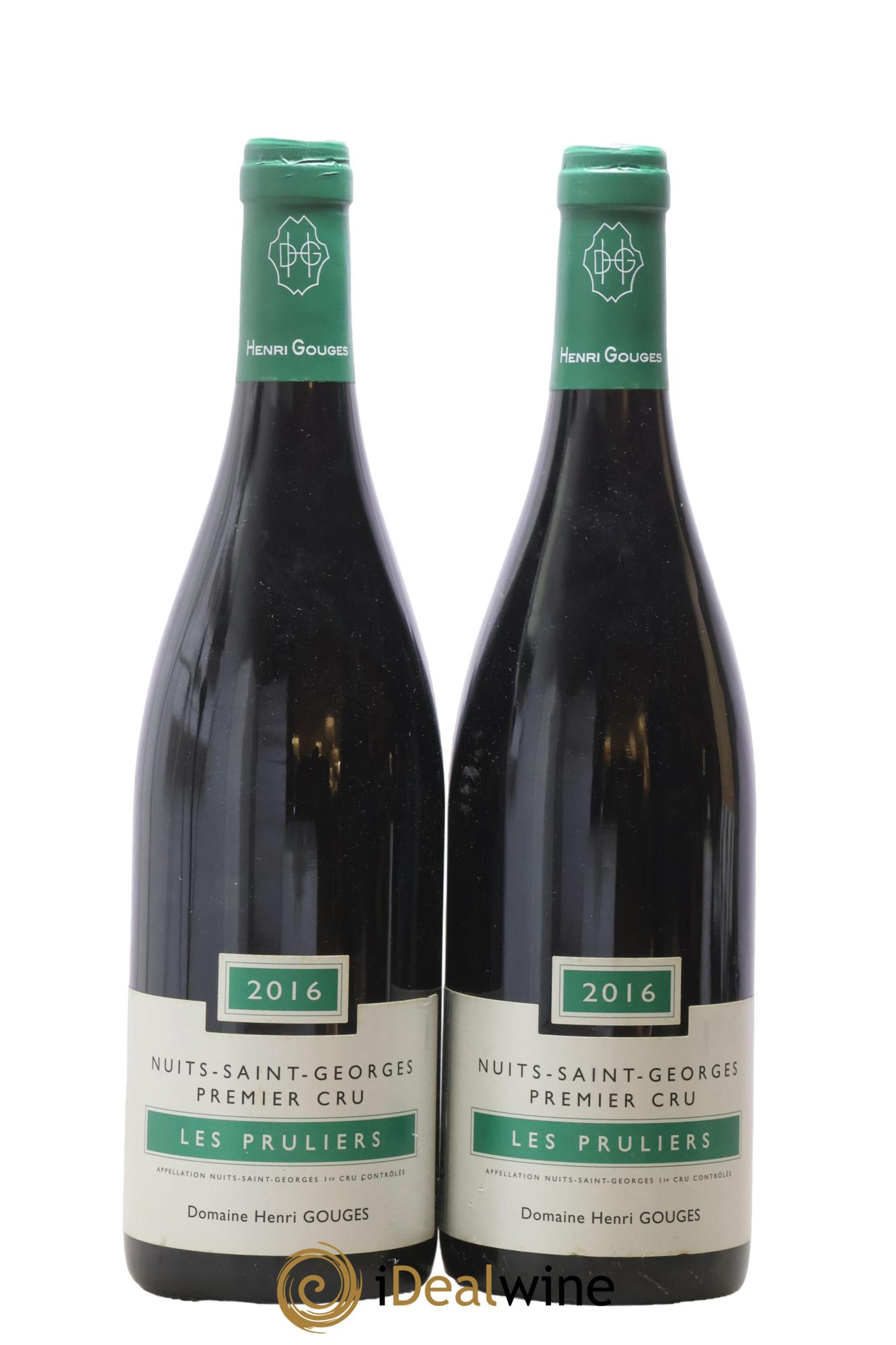 Nuits-Saint-Georges 1er Cru Les Pruliers Henri Gouges 2016 - Lot of 2 bottles - 0
