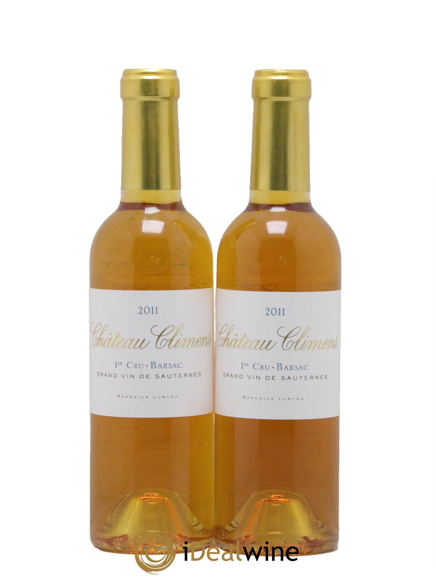 Château Climens 1er Grand Cru Classé 2011 - Posten von 2 Demi-Flaschen - 0