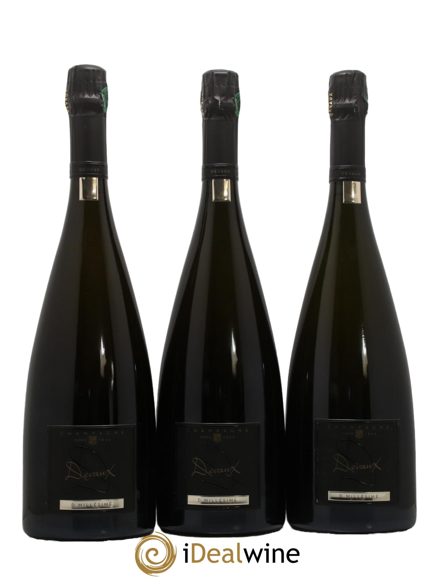 Champagne Brut D Millésimé Devaux 2008 - Lot de 3 magnums - 0