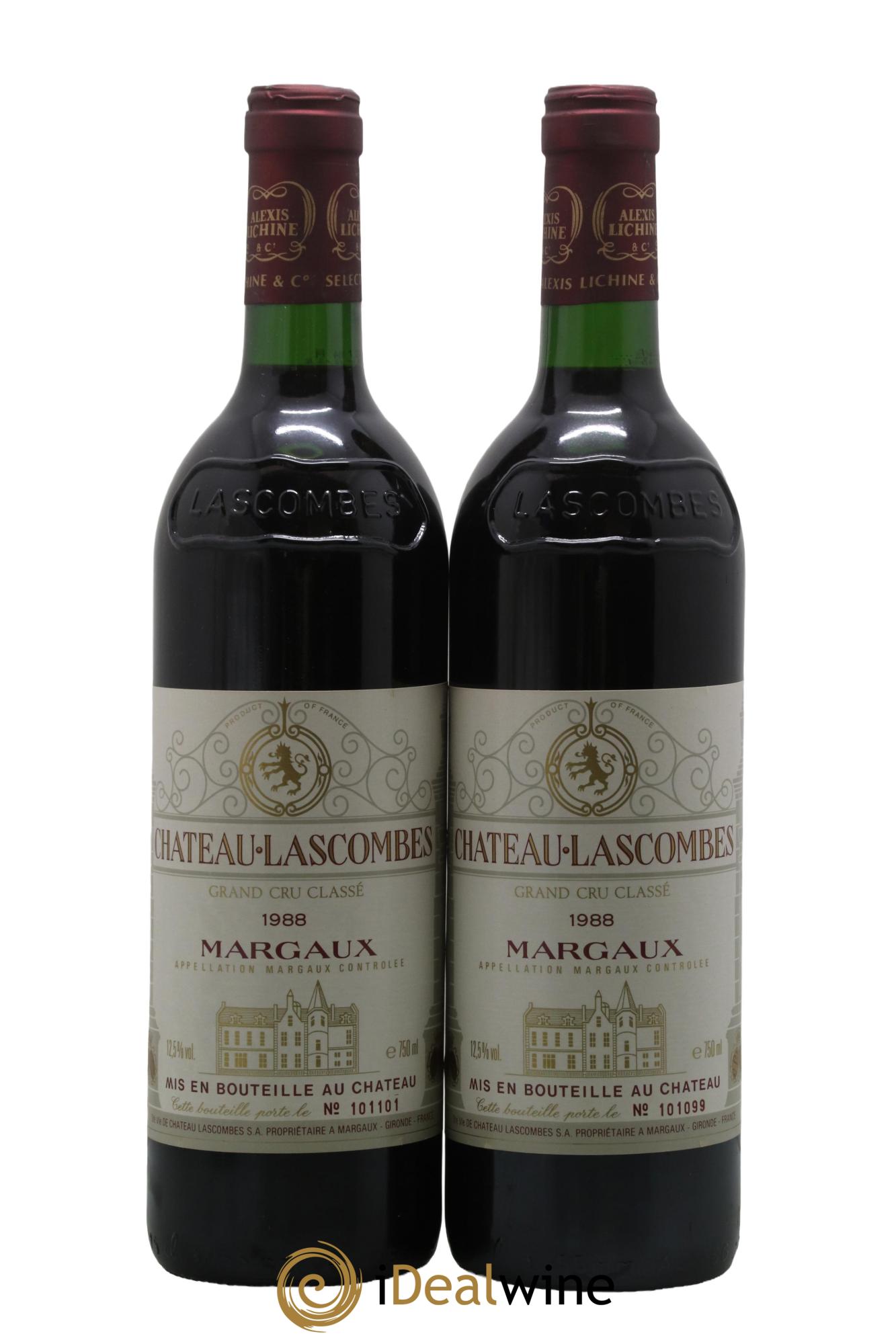 Château Lascombes 2ème Grand Cru Classé 1988 - Lot of 2 bottles - 0