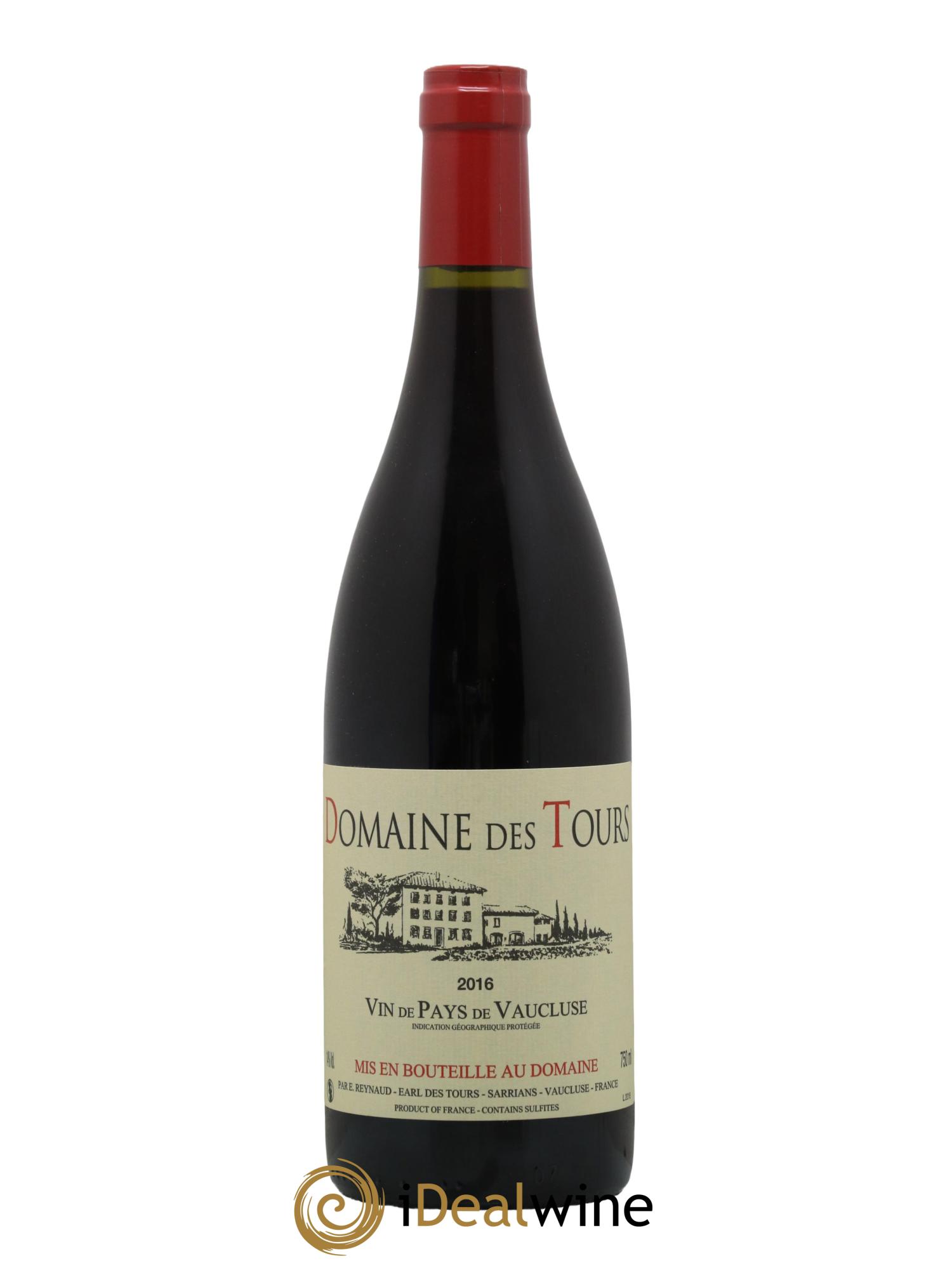 Vaucluse (Vin de Pays de Vaucluse) Domaine des Tours Emmanuel Reynaud 2016 - Lot de 1 bouteille - 0
