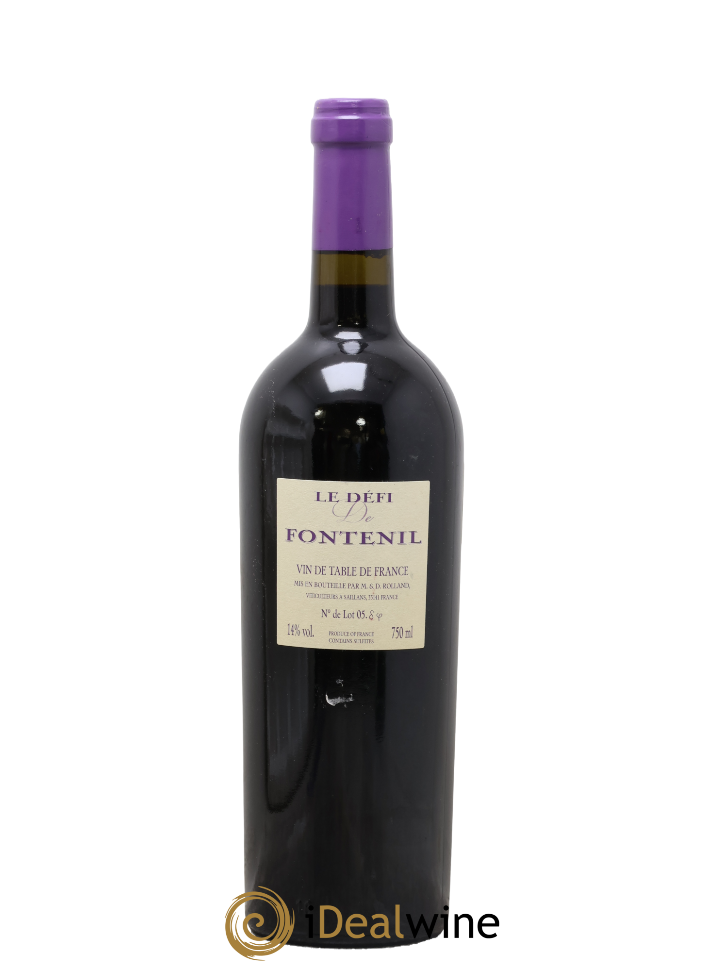 Le Défi de Fontenil 2005 - Lot de 1 bouteille - 1