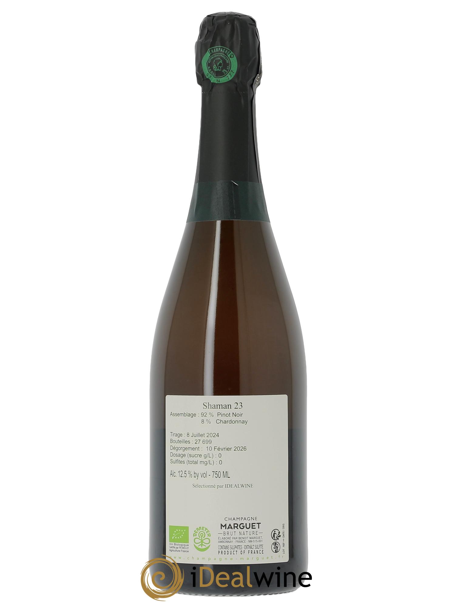 Shaman 23 Grand Cru Brut Nature Marguet - Lot de 1 bouteille - 1