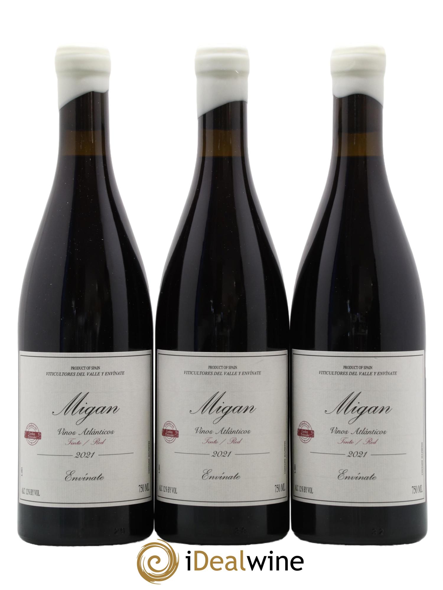 Espagne Tenerife Migan Envinate 2021 - Lot de 3 bouteilles - 0