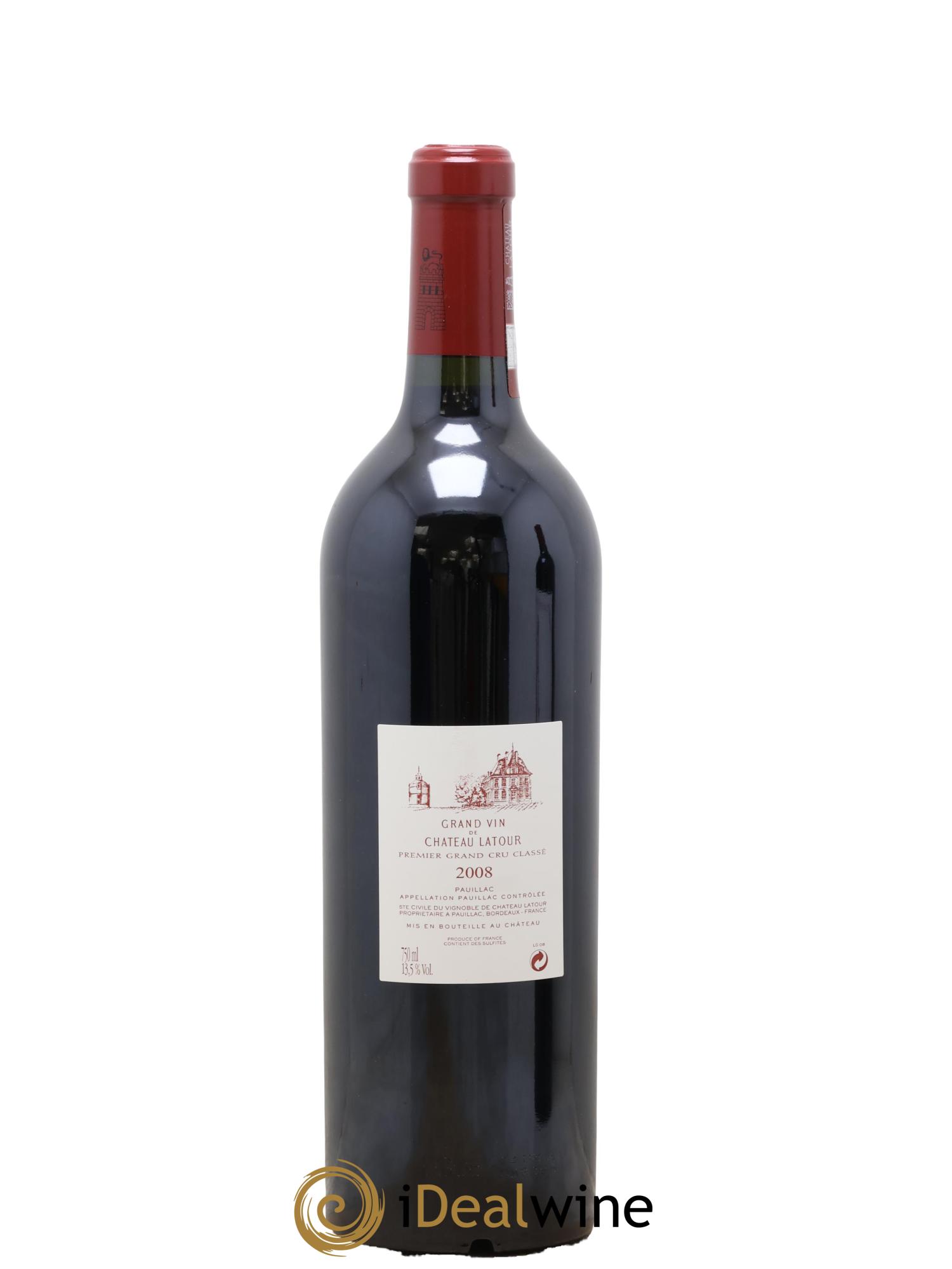 Château Latour 1er Grand Cru Classé 2008 - Lot de 1 bouteille - 1