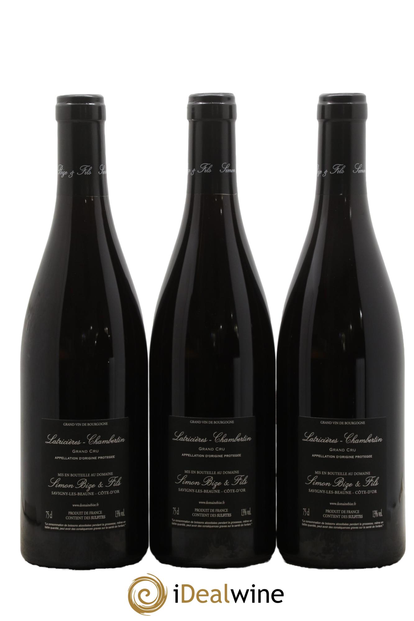 Latricières-Chambertin Grand Cru Simon Bize & Fils 2021 - Lot de 3 bouteilles - 1