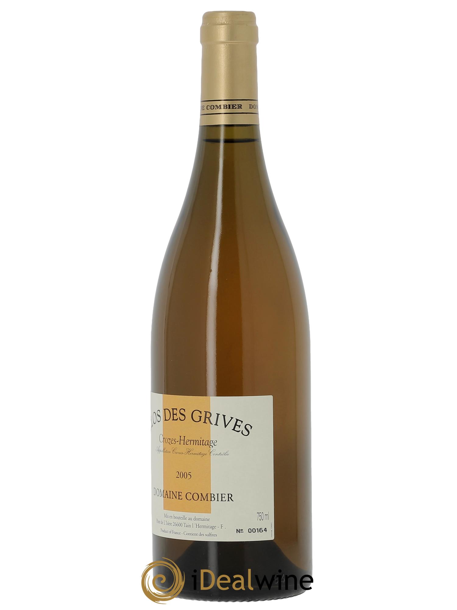 Crozes-Hermitage Clos des Grives Combier  2005 - Lot de 1 bouteille - 1