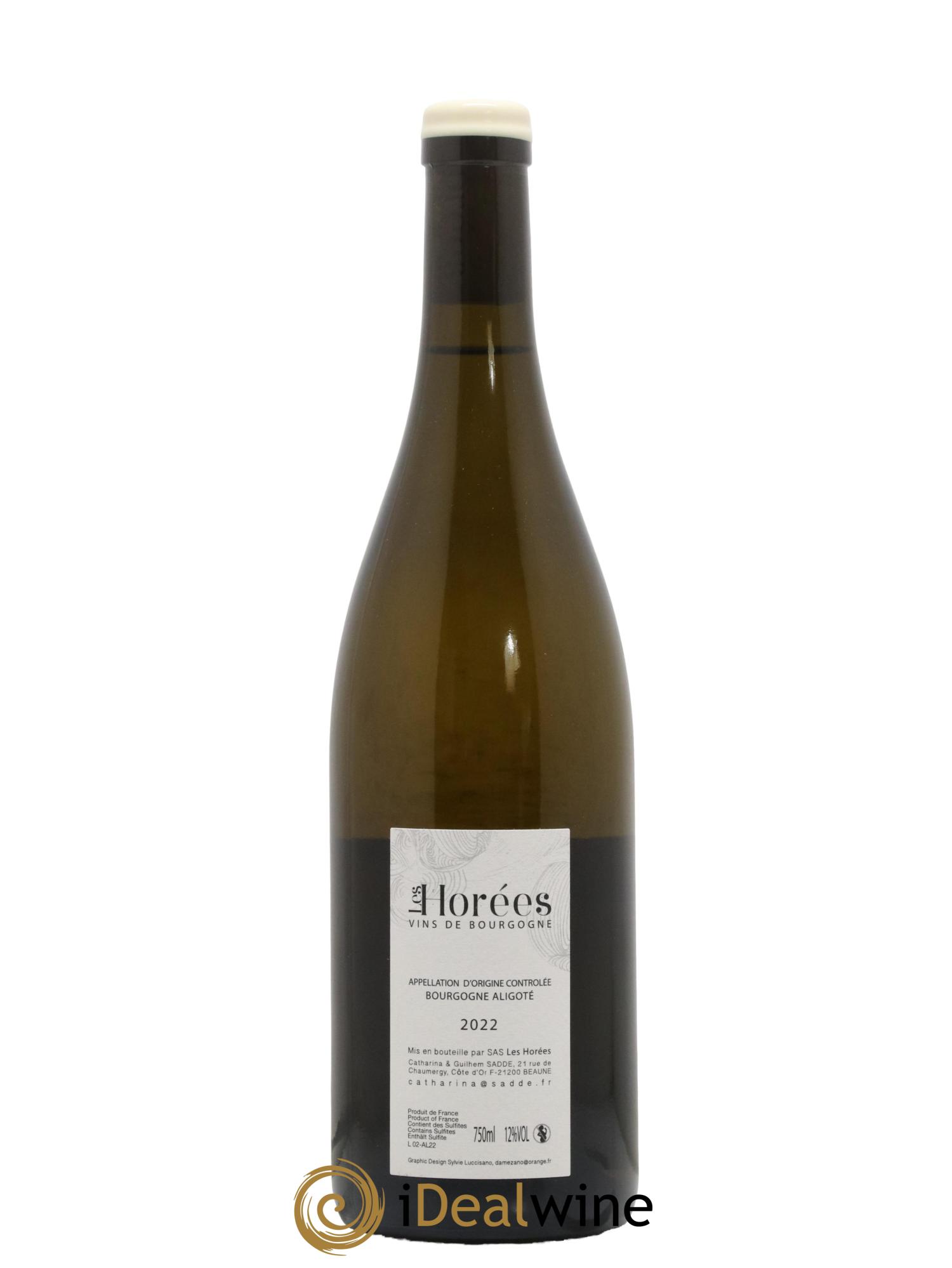 Bourgogne Aligoté En Coulezain Les Horées 2022 - Lot de 1 bouteille - 1