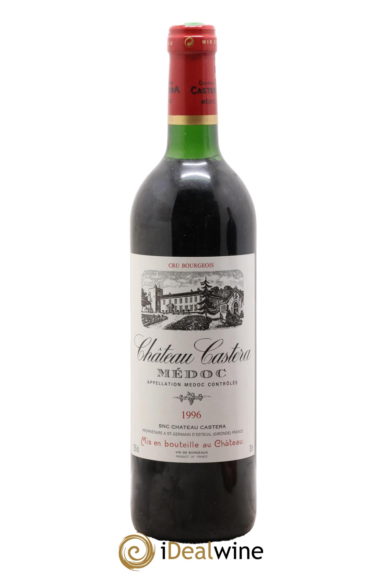 Château Castera Cru Bourgeois 1996 - Lot de 1 bouteille - 0