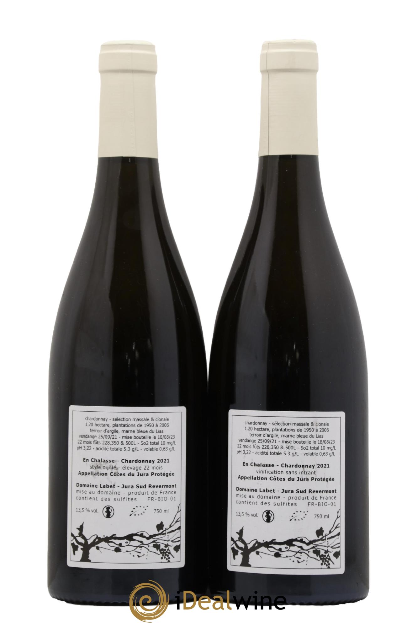 Côtes du Jura Chardonnay En Chalasse Romain - Julien - Charline Labet 2021 - Lot de 2 bouteilles - 1
