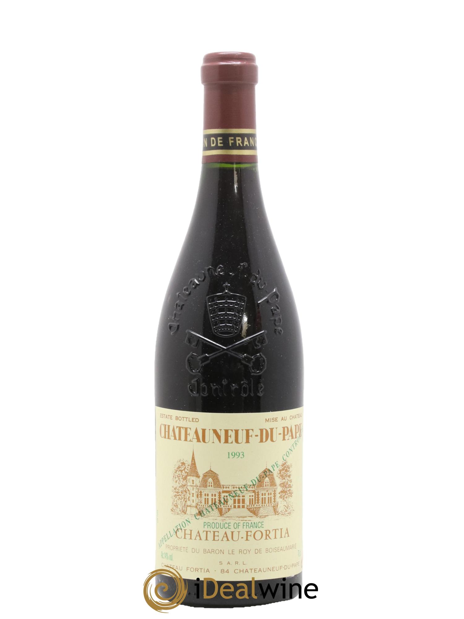Châteauneuf-du-Pape Château Fortia 1993 - Lot de 1 bouteille - 0