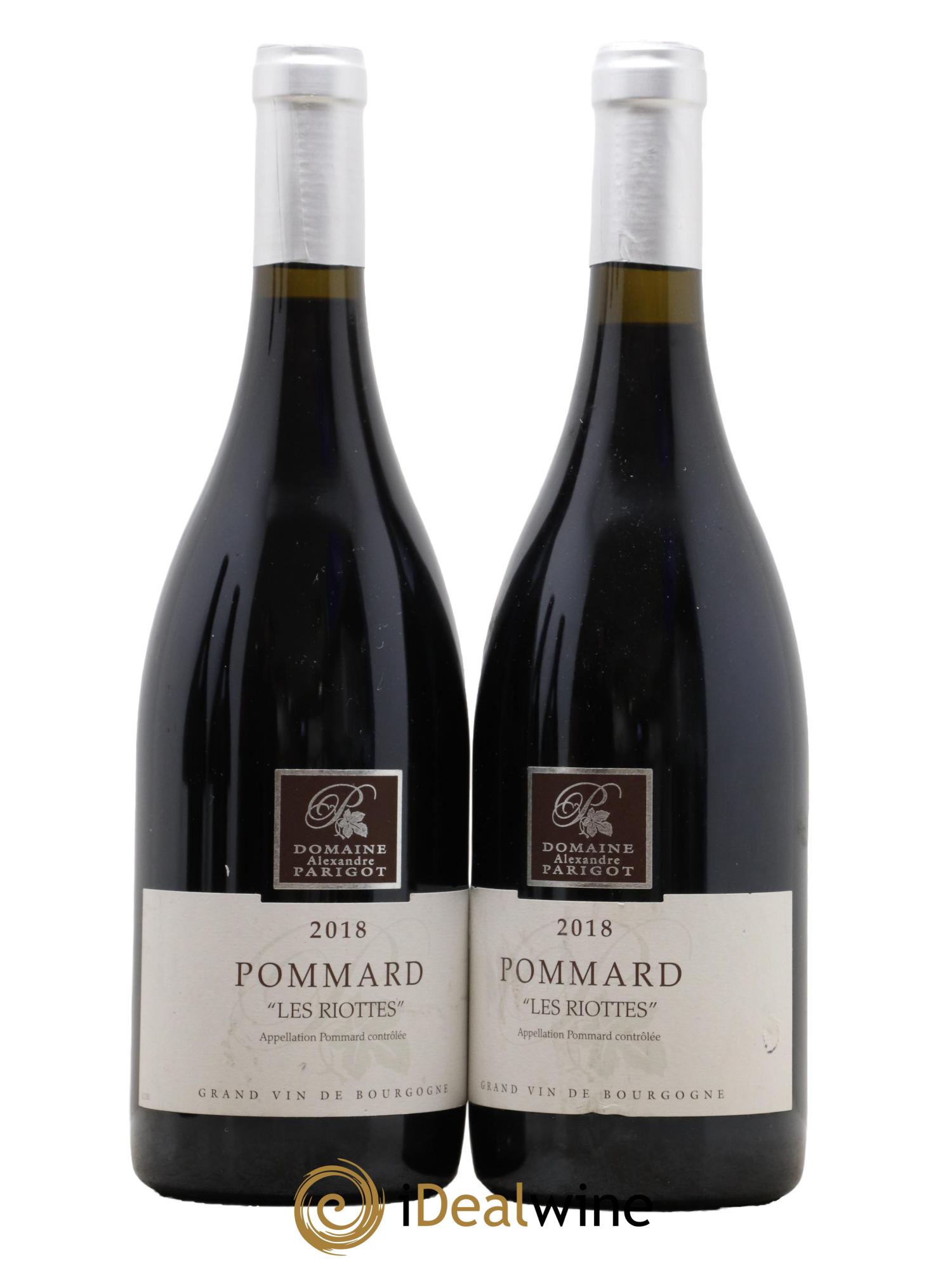 Pommard Les Riottes Domaine Alexandre Parigot 2018 - Lot de 2 bouteilles - 0