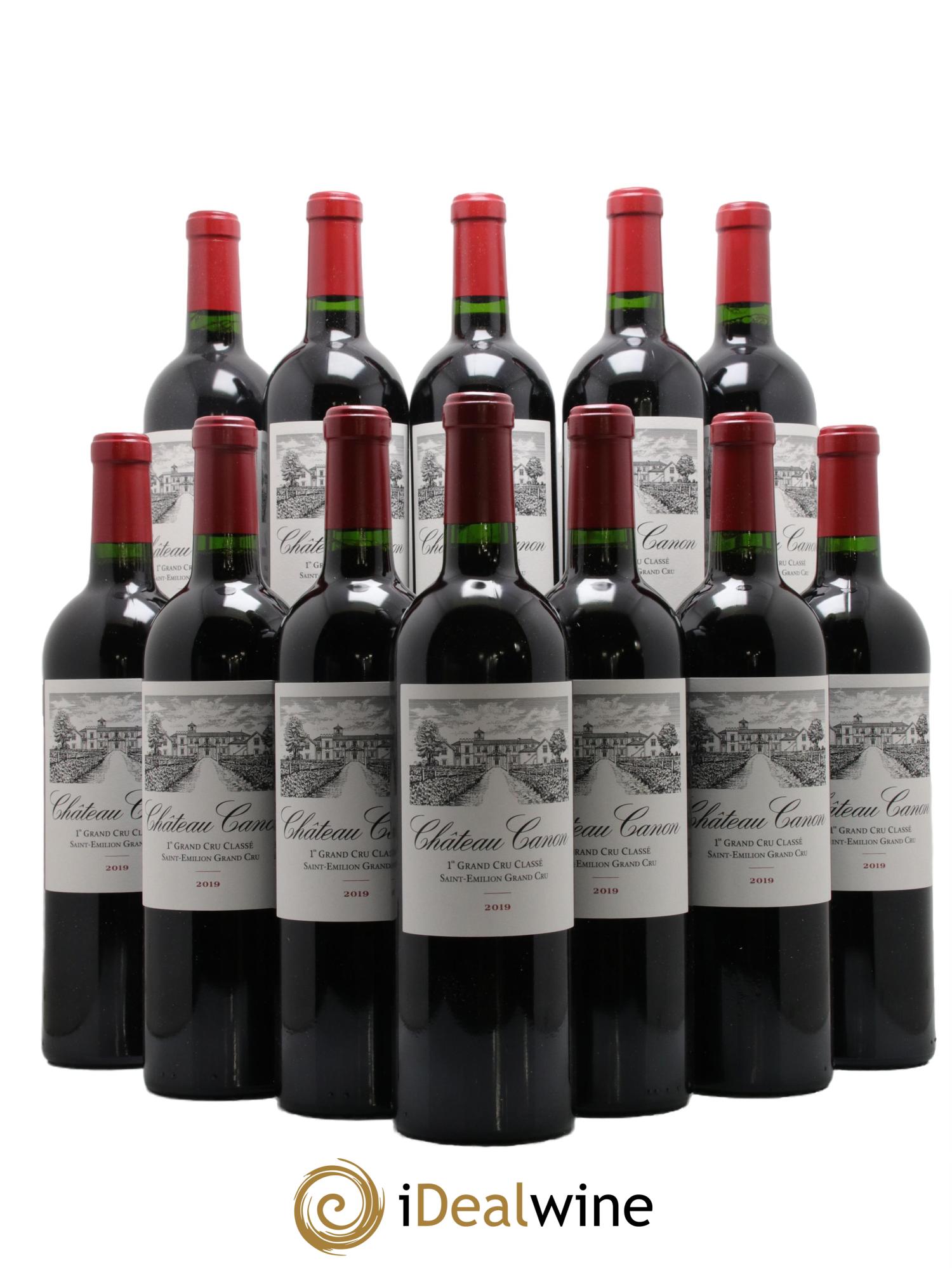 Château Canon 1er Grand Cru Classé B  2019 - Posten von 12 Flaschen - 0
