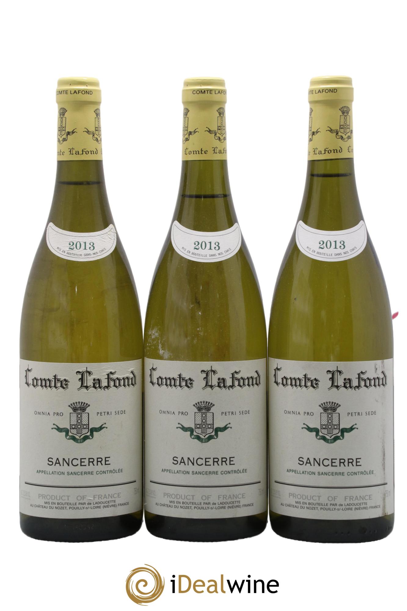 Sancerre Comte Lafond 2013 - Lot of 3 bottles - 0