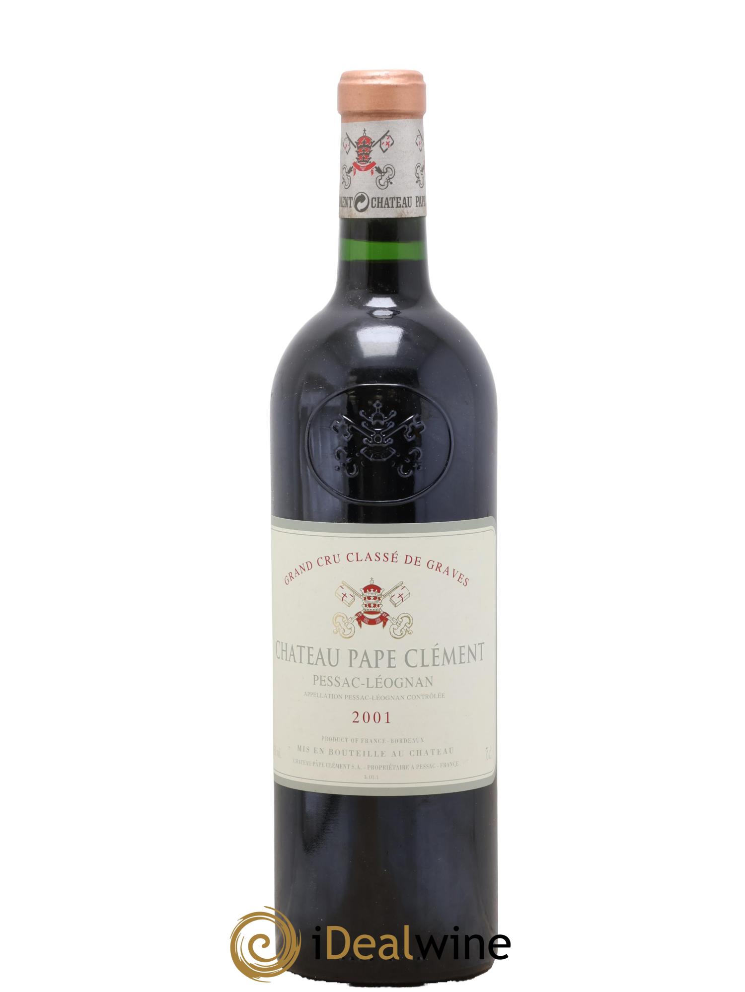 Château Pape Clément Cru Classé de Graves 2001 - Lot de 1 bouteille - 0
