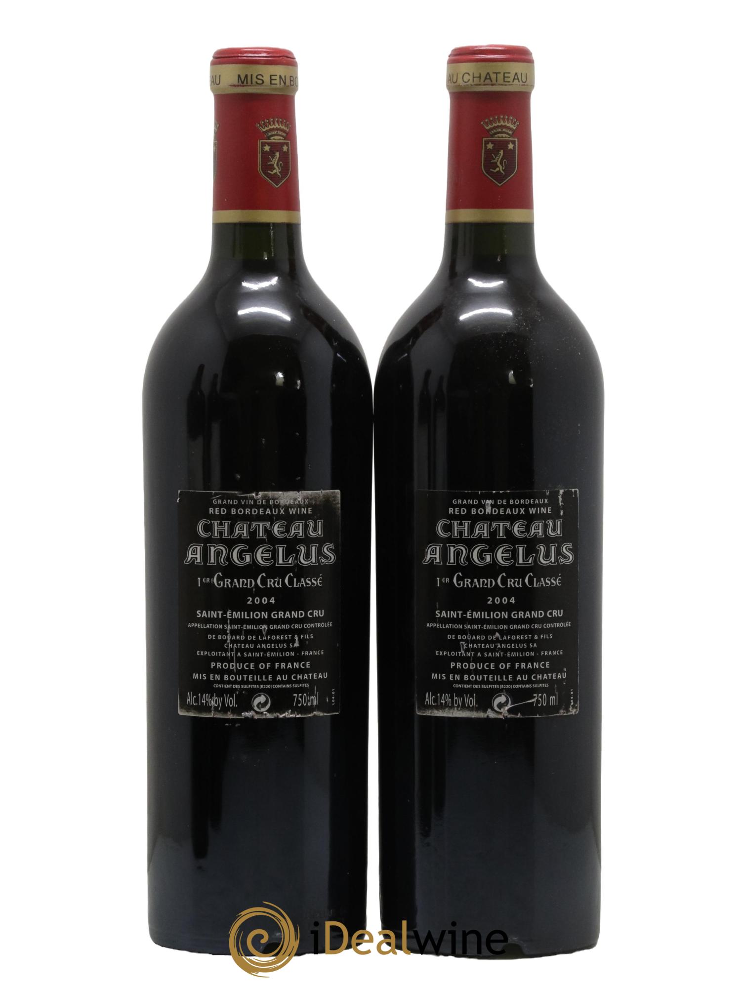 Château Angélus 1er Grand Cru Classé A 2004 - Lot de 2 bouteilles - 1