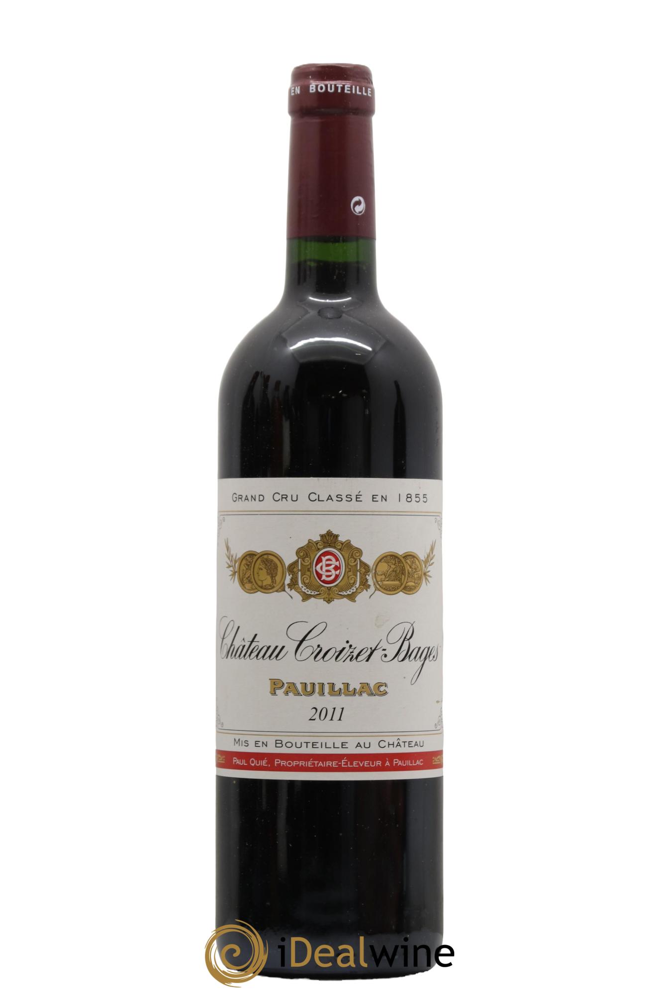 Château Croizet Bages 5ème Grand Cru Classé 2011 - Lot de 1 bouteille - 0